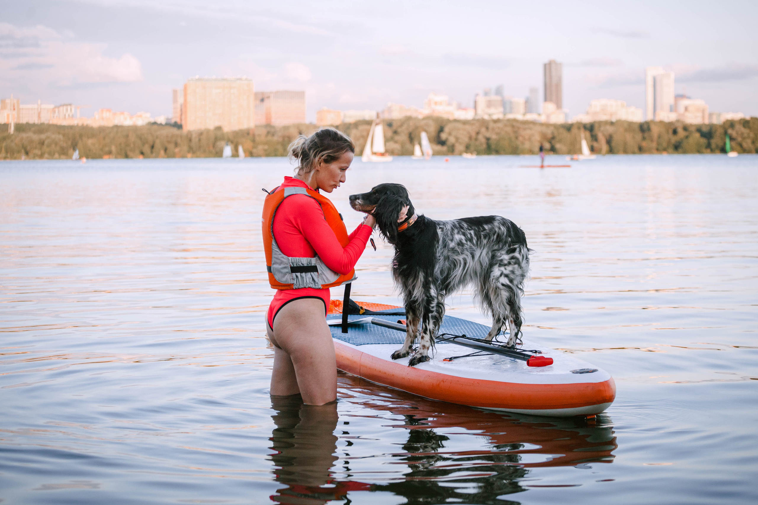 Света и Егор на сапах. Фотограф-анималист Татьяна Степанова