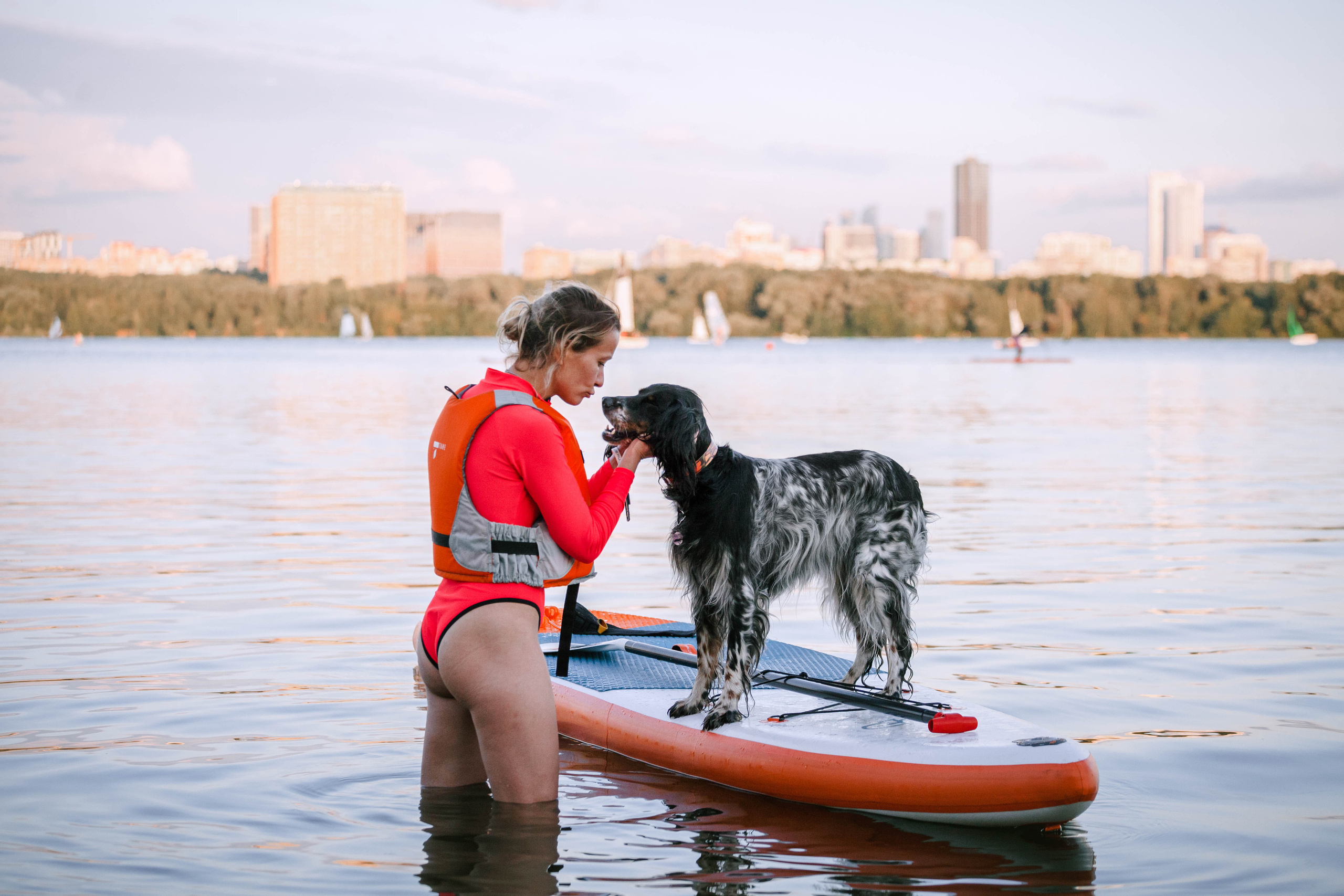 Света и Егор на сапах. Фотограф-анималист Татьяна Степанова