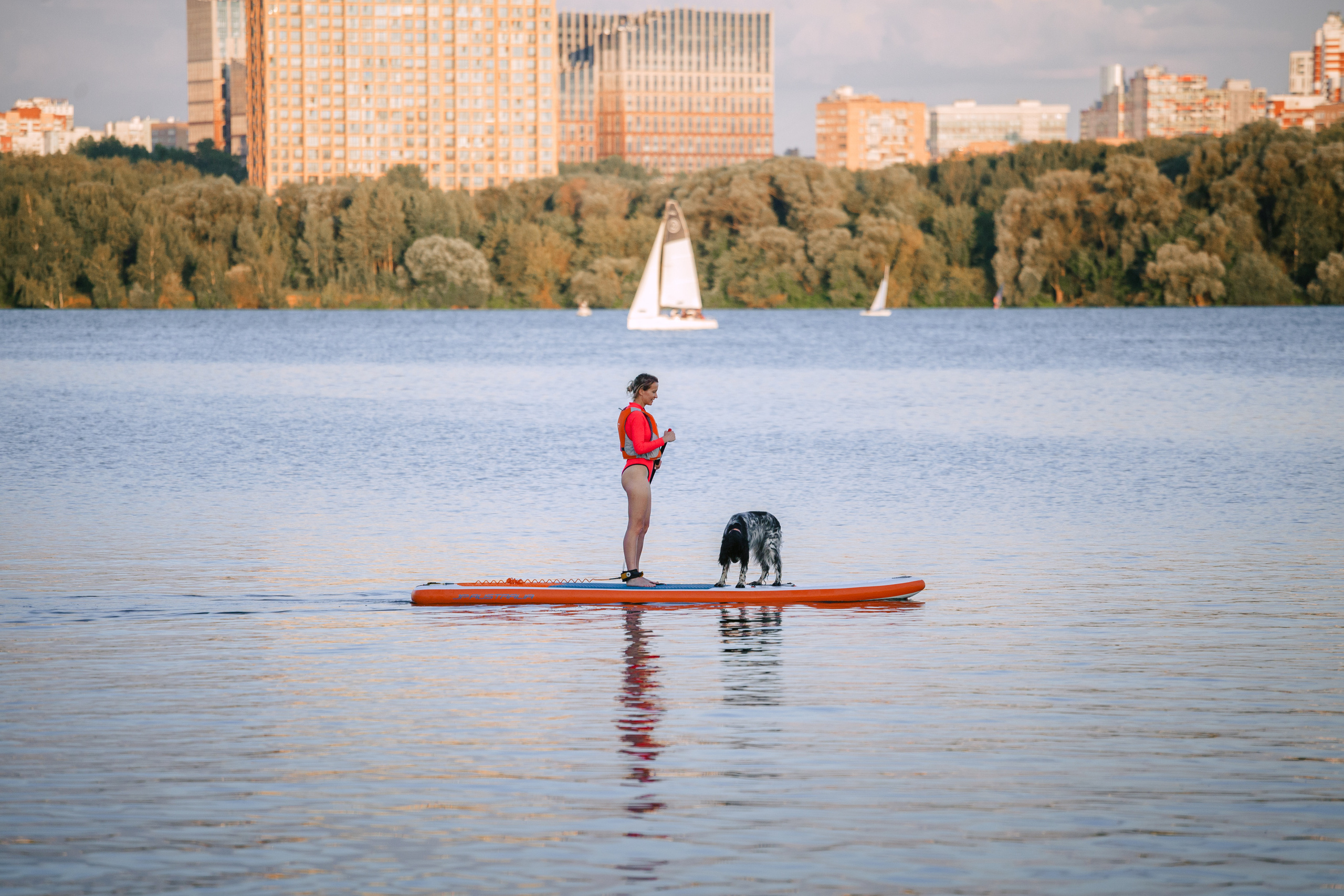 Света и Егор на сапах. Фотограф-анималист Татьяна Степанова