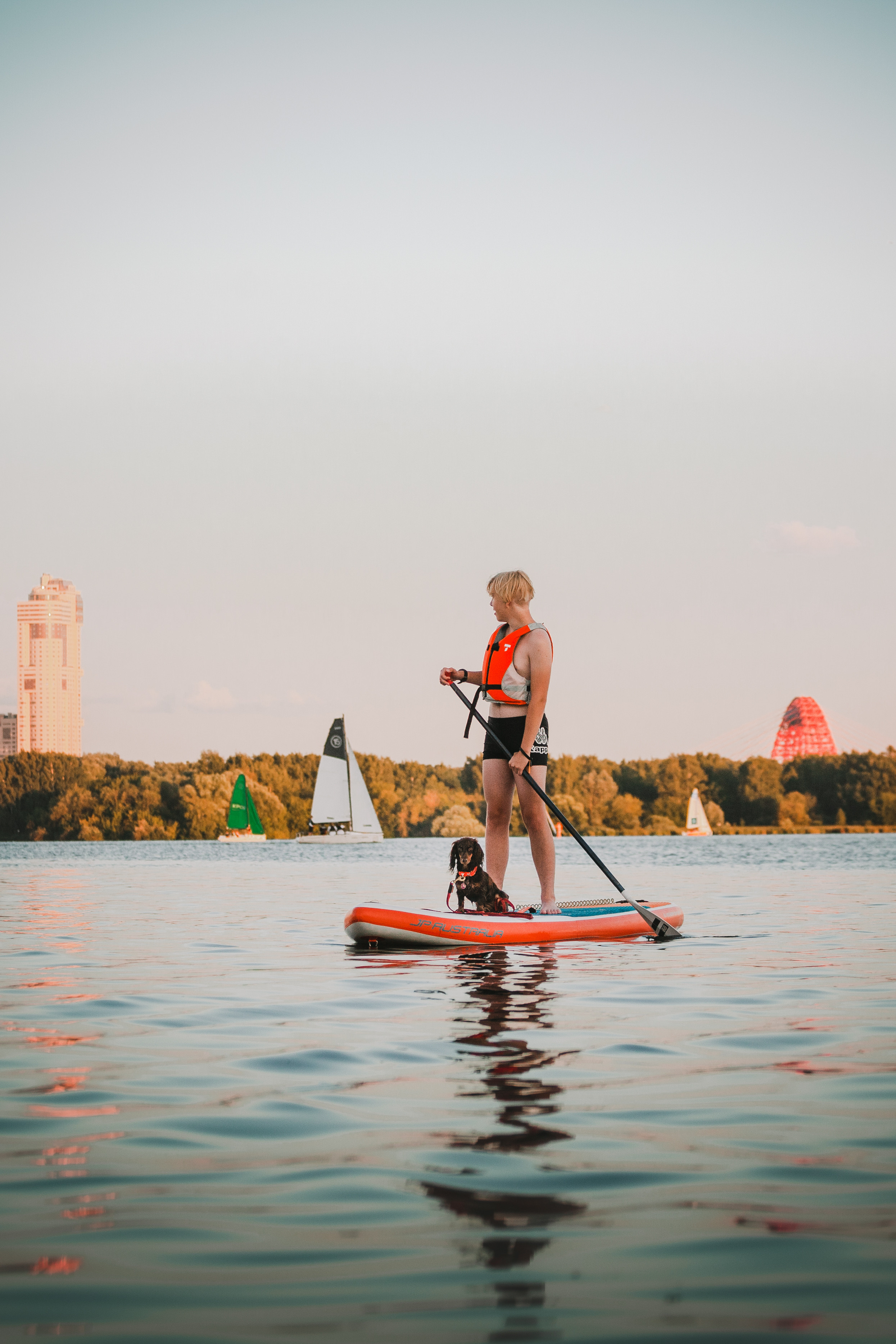 Света и Егор на сапах. Фотограф-анималист Татьяна Степанова