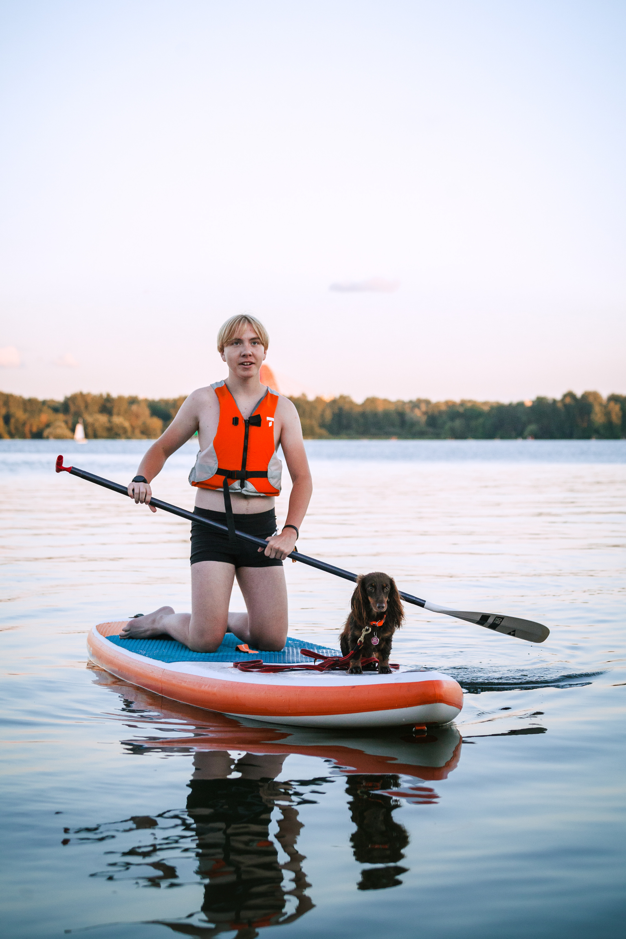 Света и Егор на сапах. Фотограф-анималист Татьяна Степанова