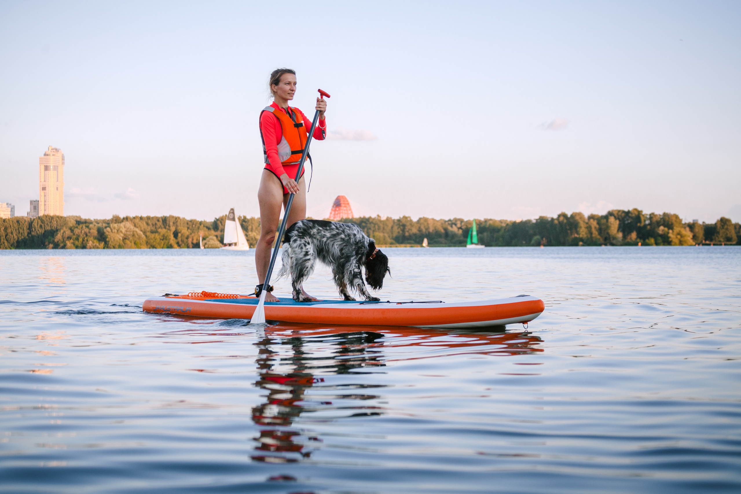 Света и Егор на сапах. Фотограф-анималист Татьяна Степанова