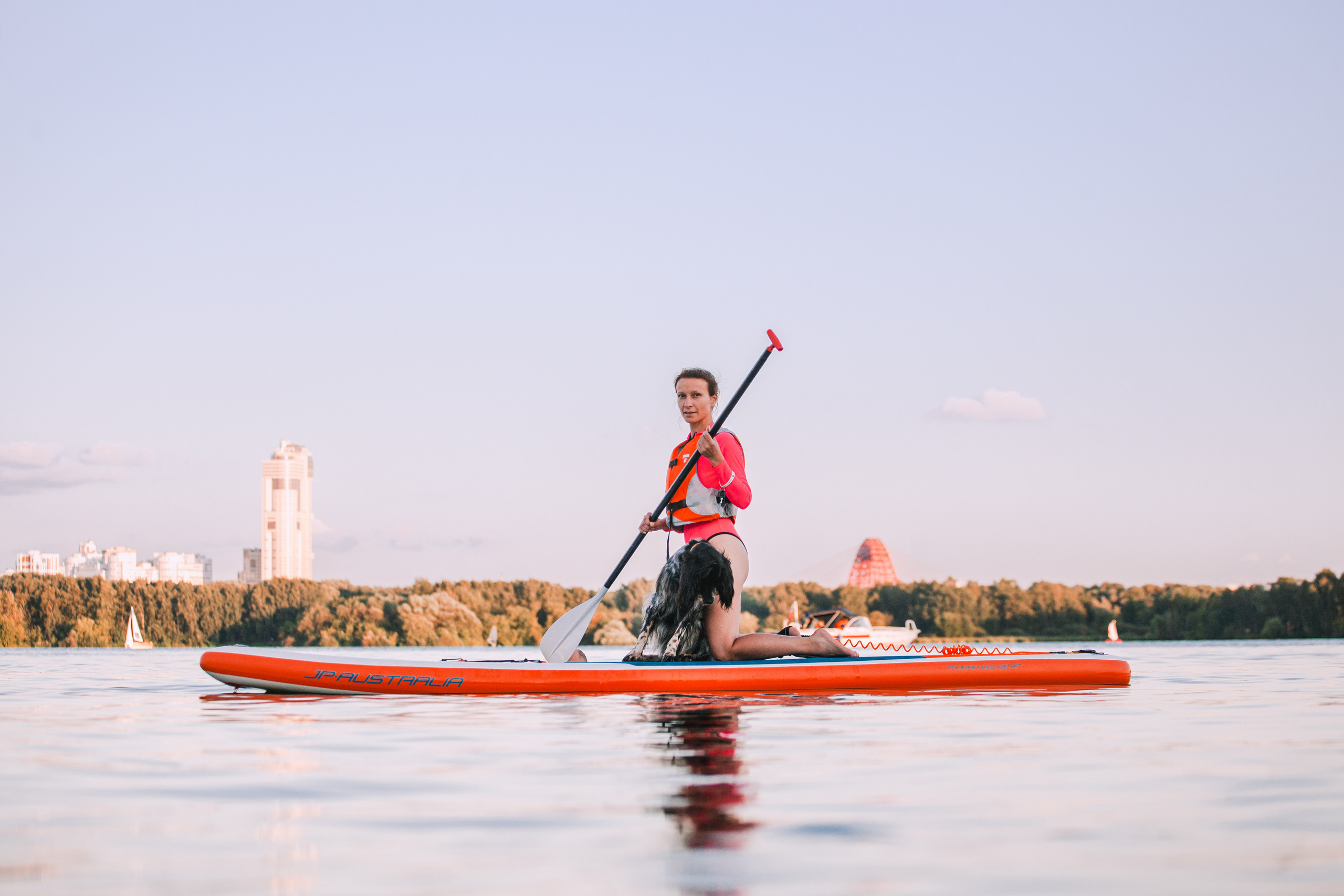 Света и Егор на сапах. Фотограф-анималист Татьяна Степанова