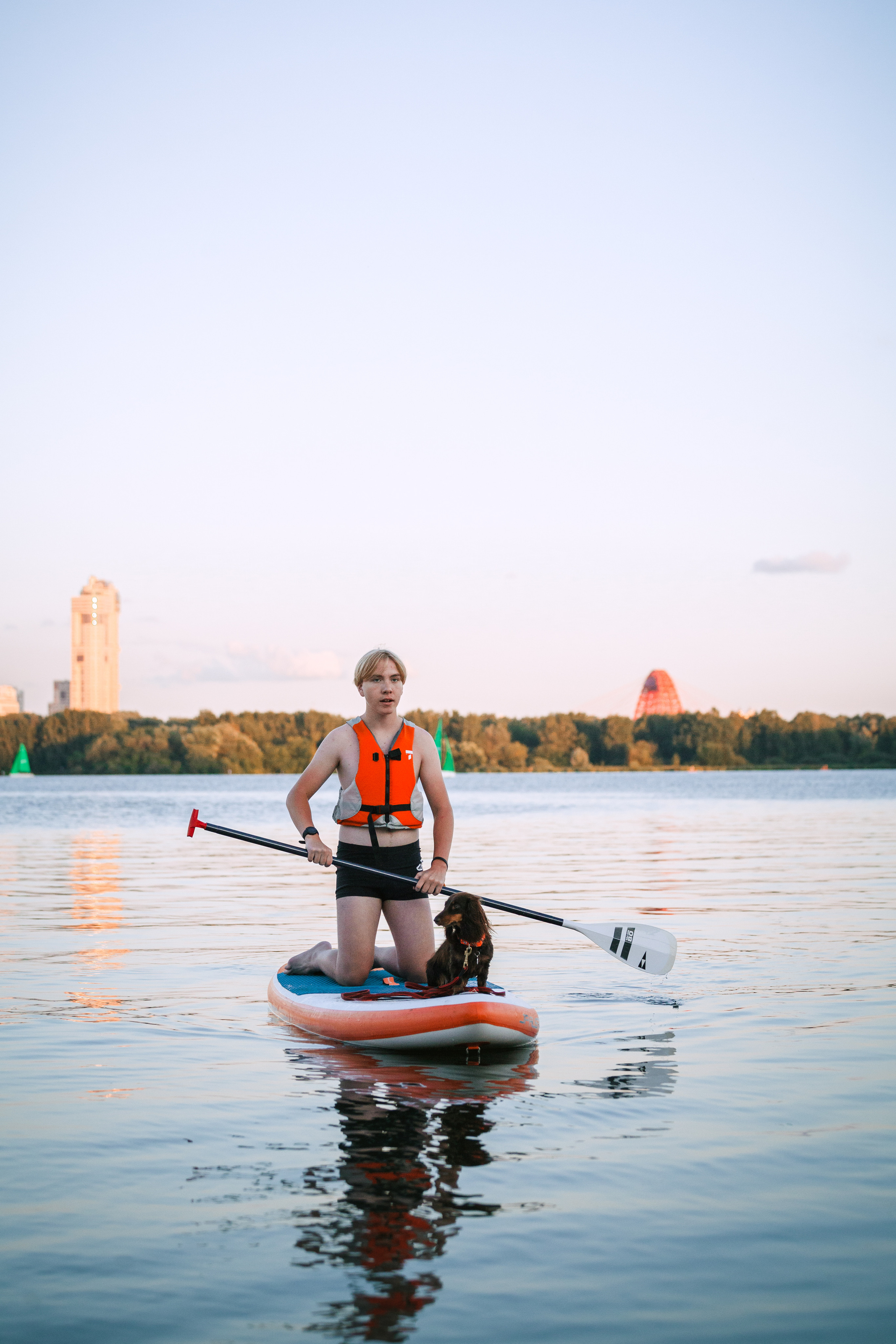 Света и Егор на сапах. Фотограф-анималист Татьяна Степанова
