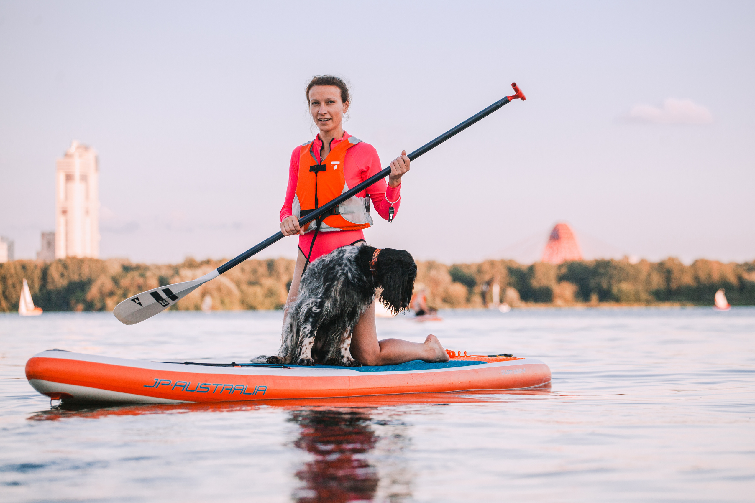 Света и Егор на сапах. Фотограф-анималист Татьяна Степанова