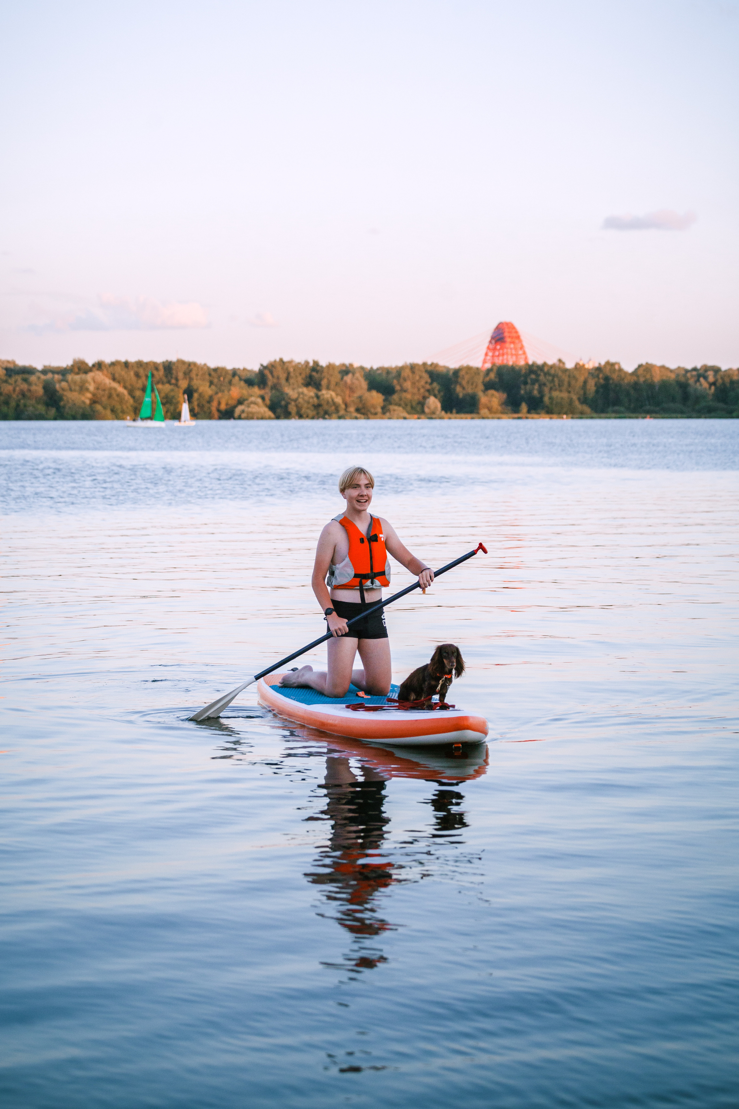 Света и Егор на сапах. Фотограф-анималист Татьяна Степанова