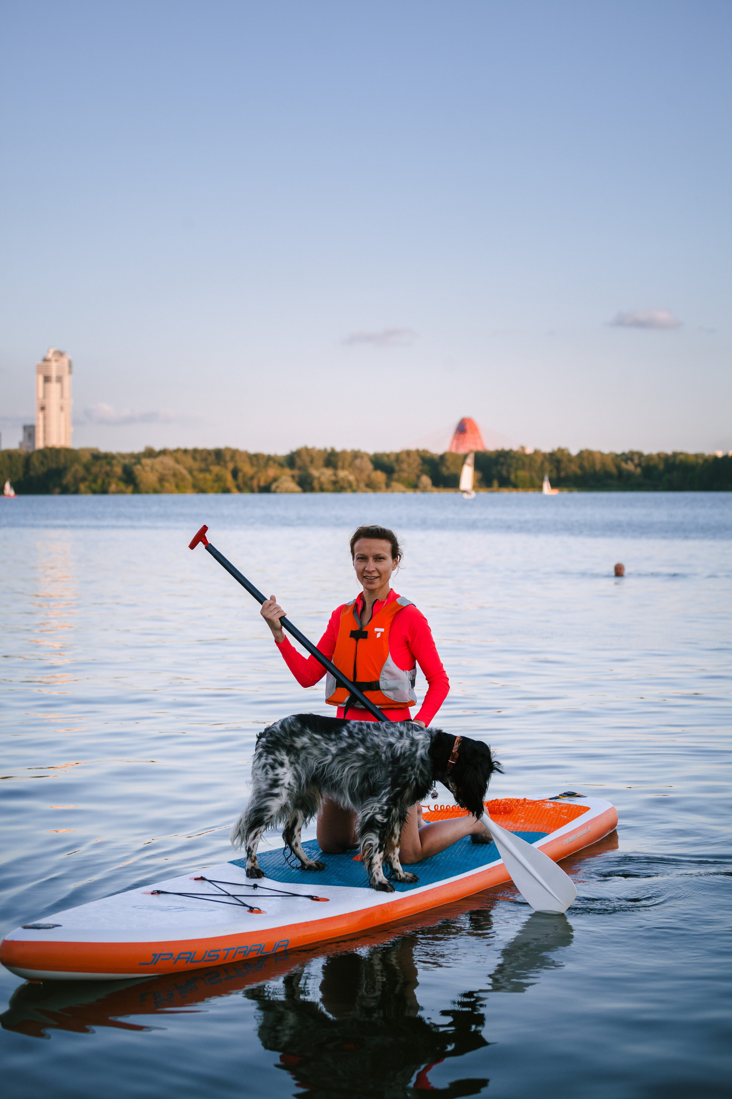 Света и Егор на сапах. Фотограф-анималист Татьяна Степанова