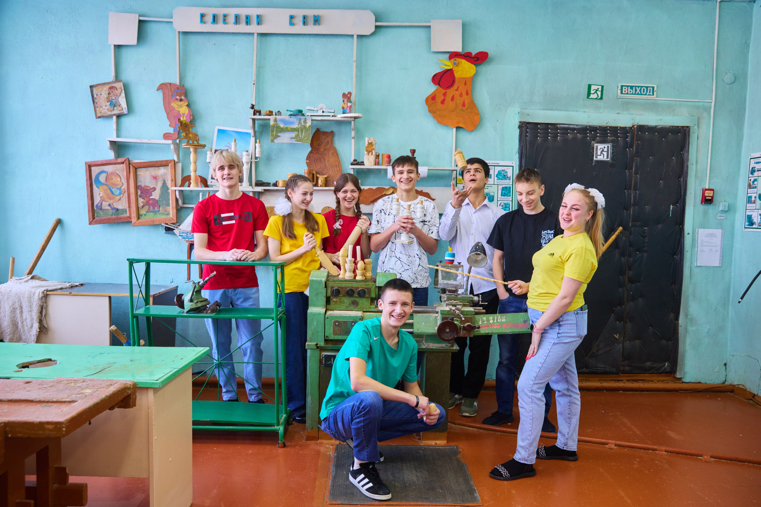 Съемка в школе Борска