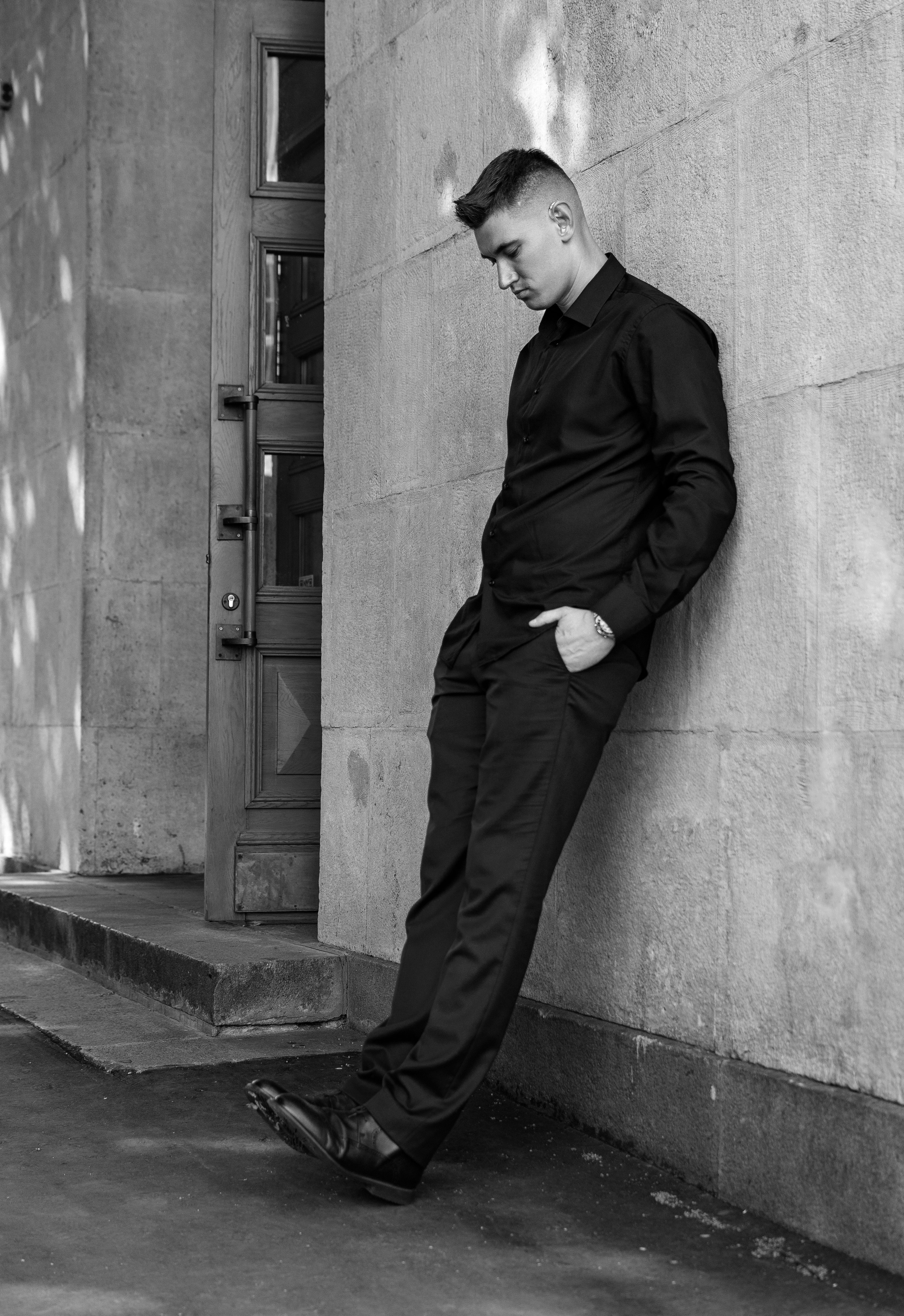 Черно-белая фотосессия в студии в Москве и Дмитрове