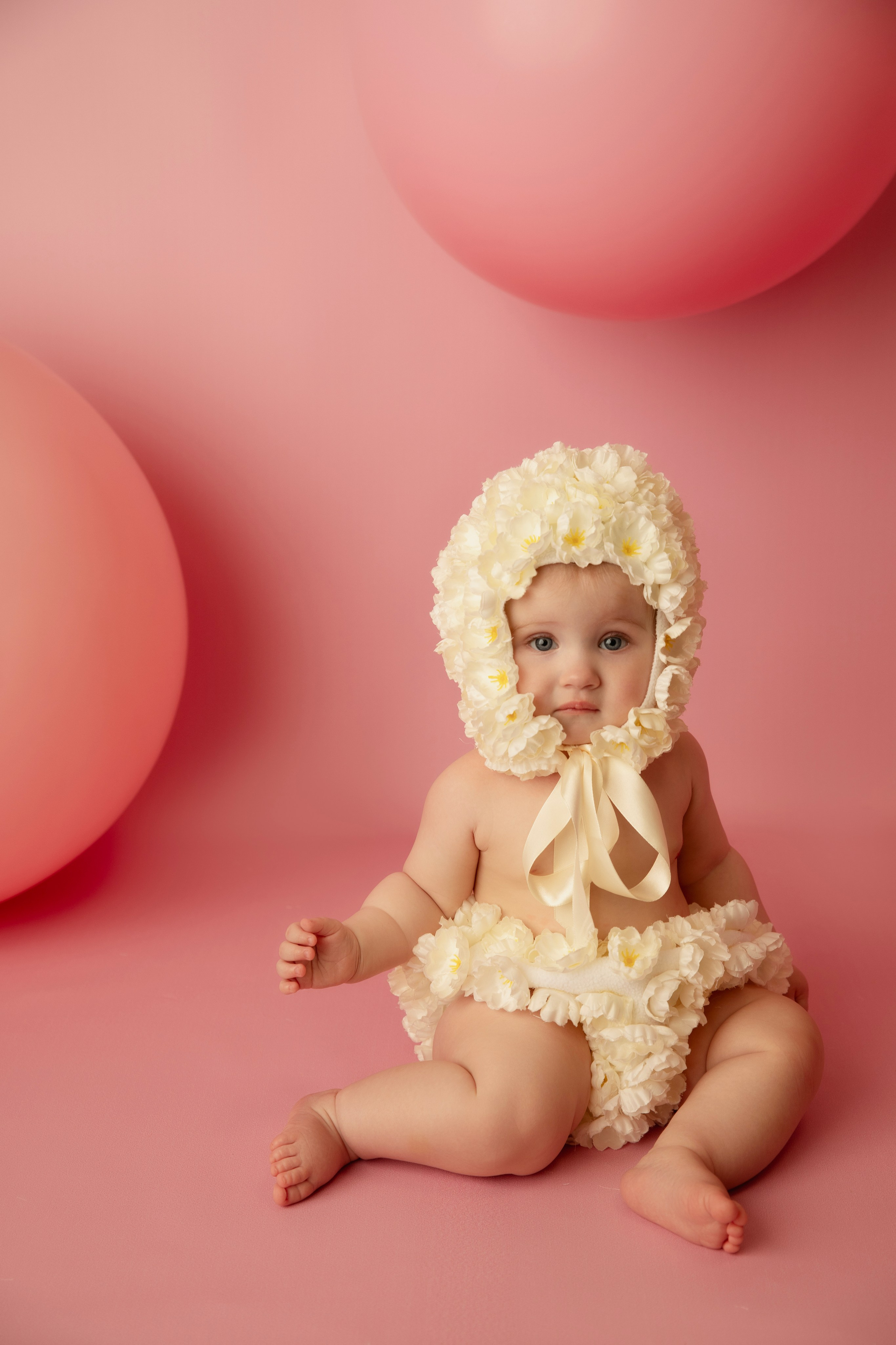 Съемка годовасиков в цветочных костюмах. Фотограф новорожденных, детский фотограф  Москва.Семейная съемка Москва. Семенова Анна