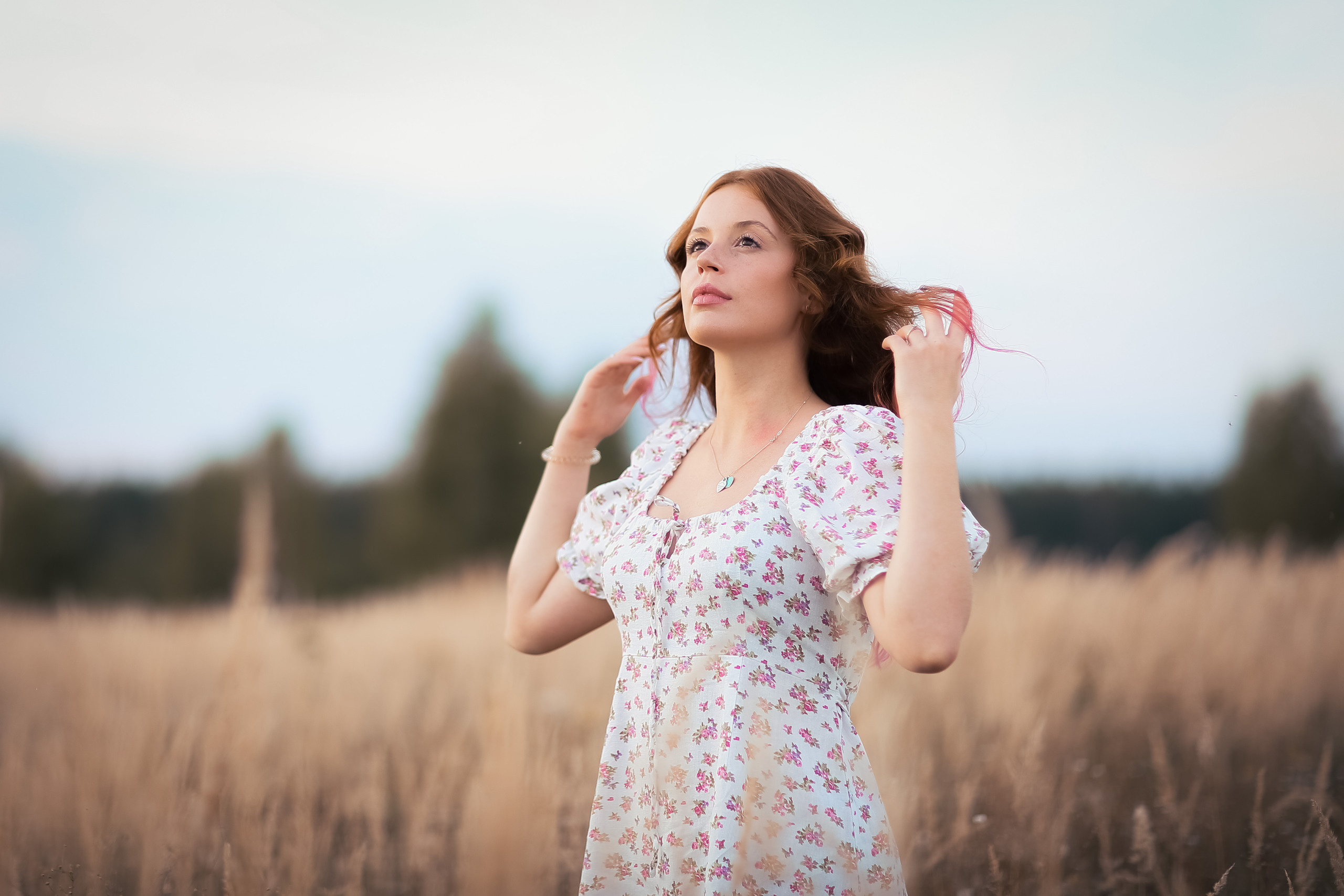 Надя, фотосессия на природе. Фотограф Десногорск Михаил Давыдов Акварель