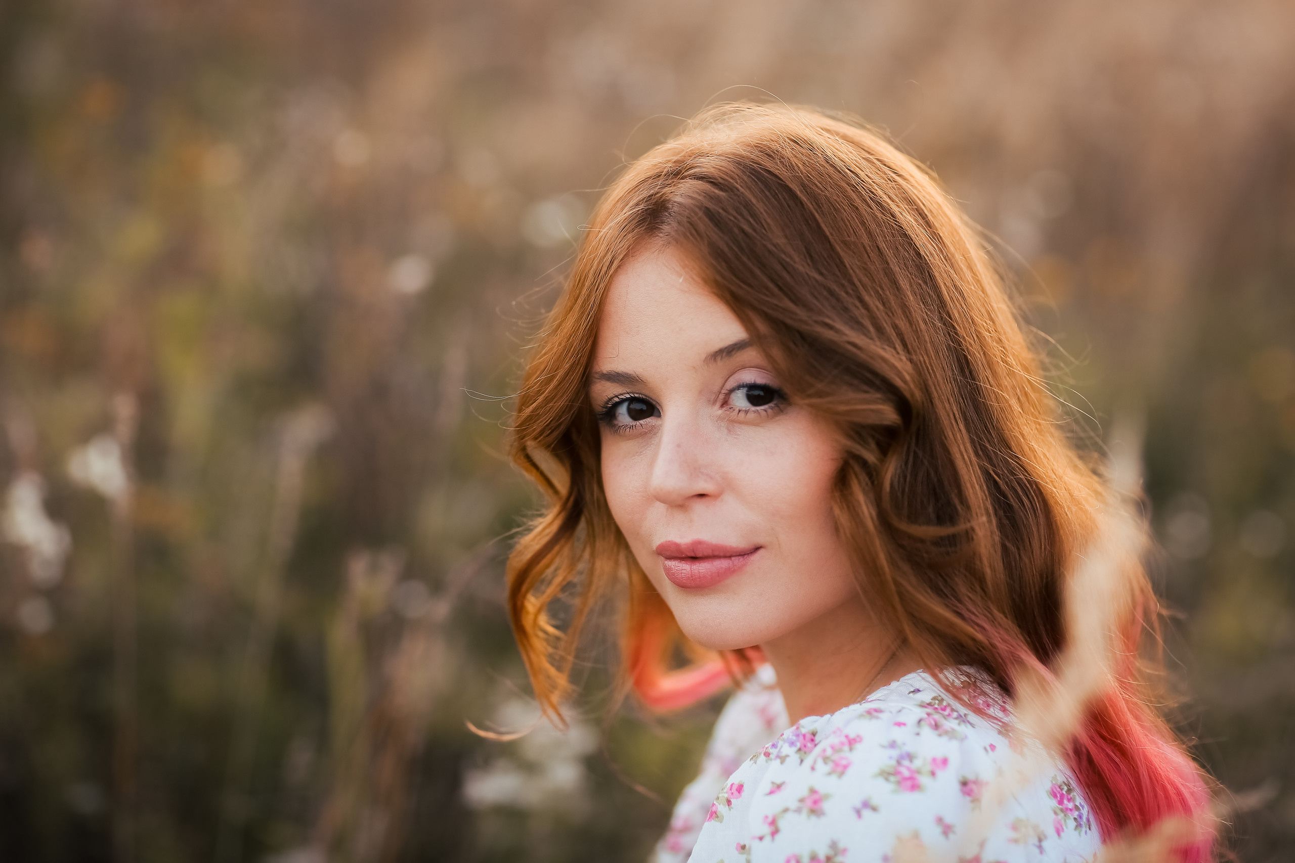 Надя, фотосессия на природе. Фотограф Десногорск Михаил Давыдов Акварель