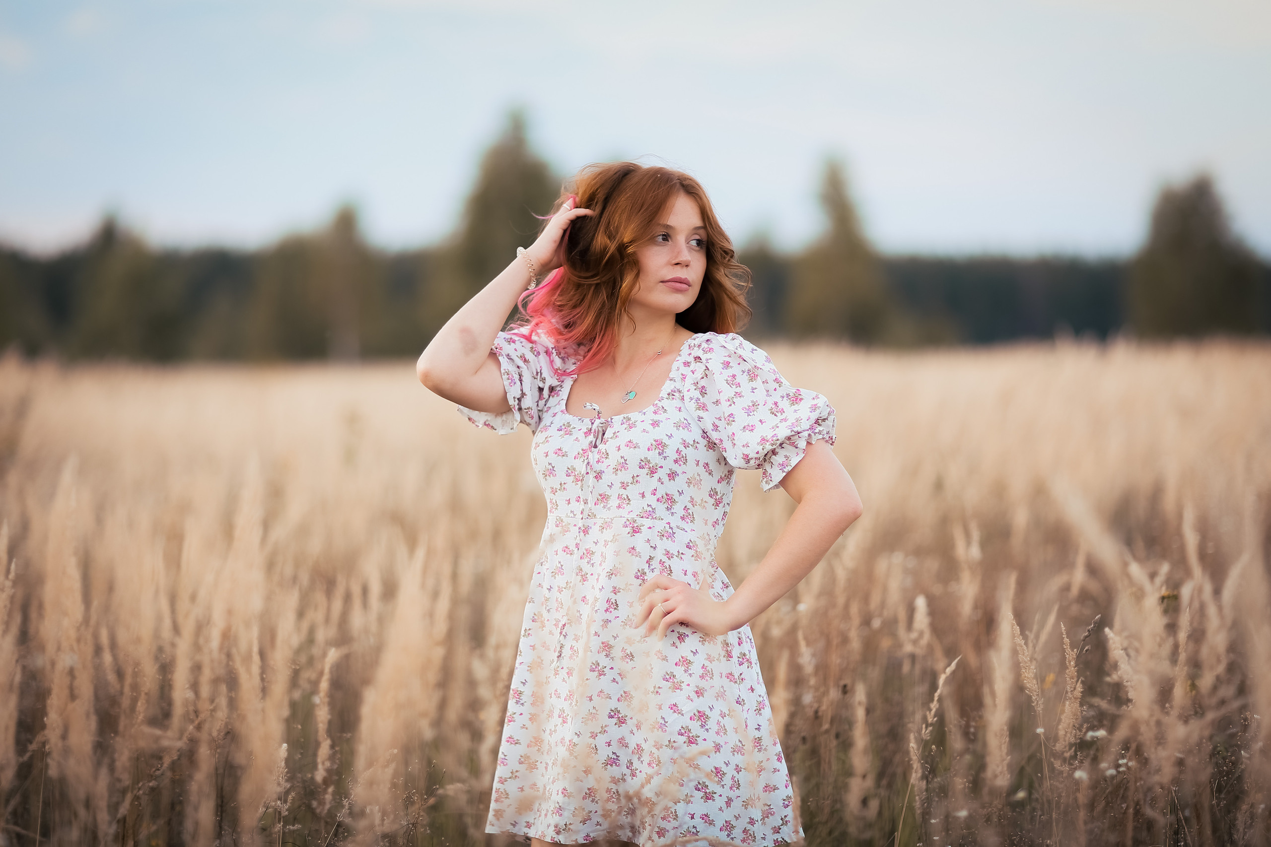 Надя, фотосессия на природе. Фотограф Десногорск Михаил Давыдов Акварель