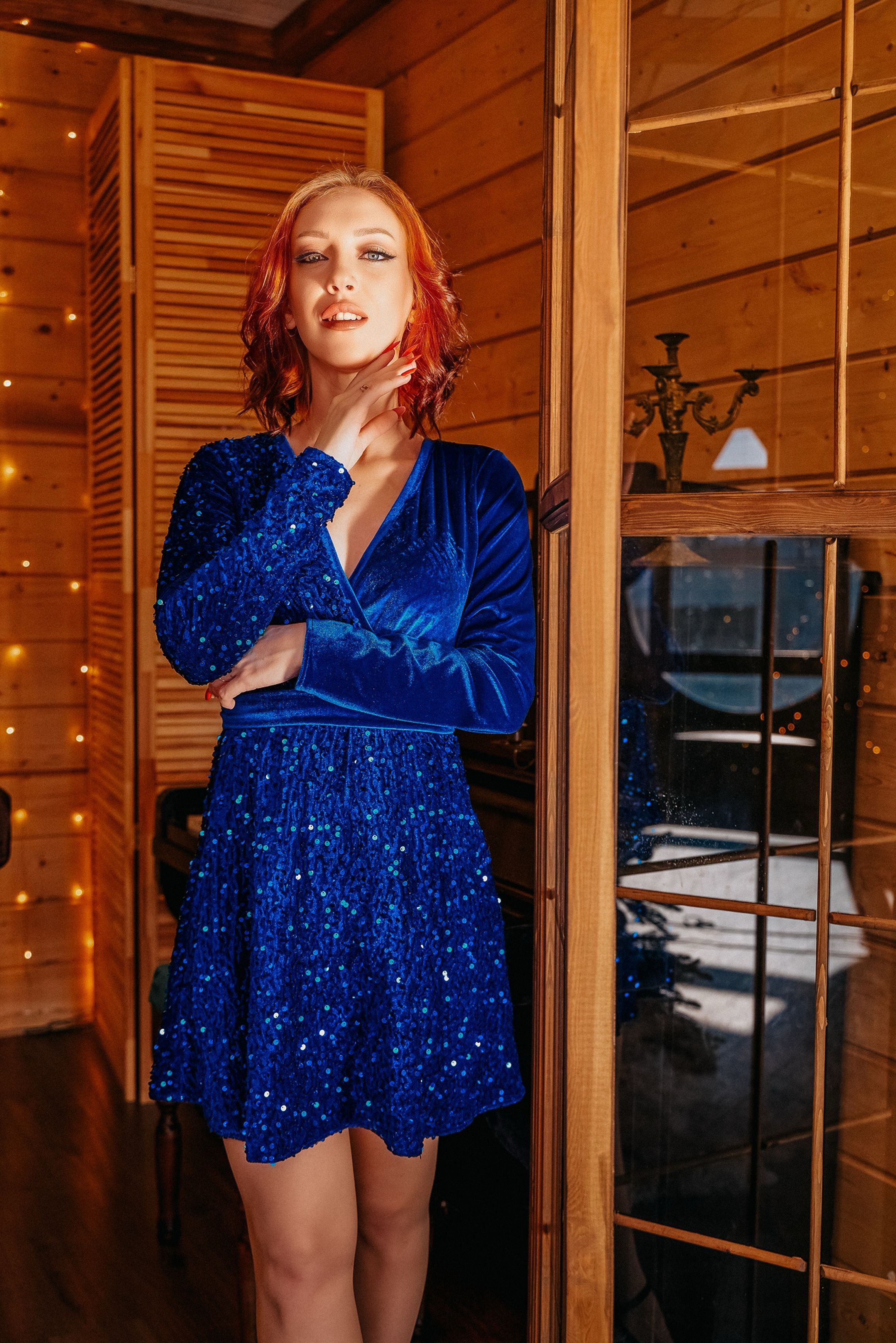 Новогодняя студийная фотосессия беременной девушки. Фотограф Ессентуки в Ессентуках КМВ Лиза Фефлер