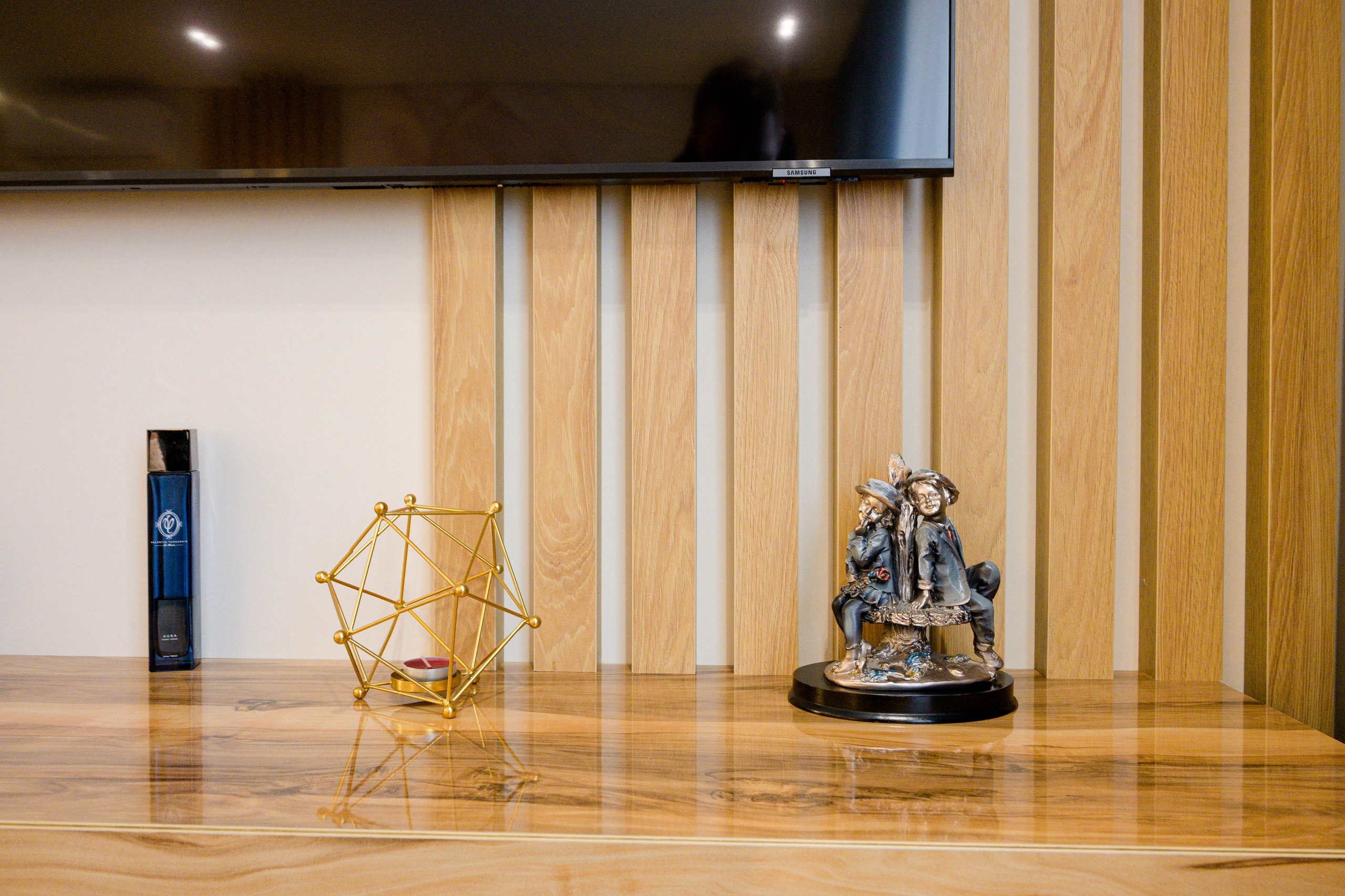 The apartment is in a modern style. Fotograf Dmitrii Donets