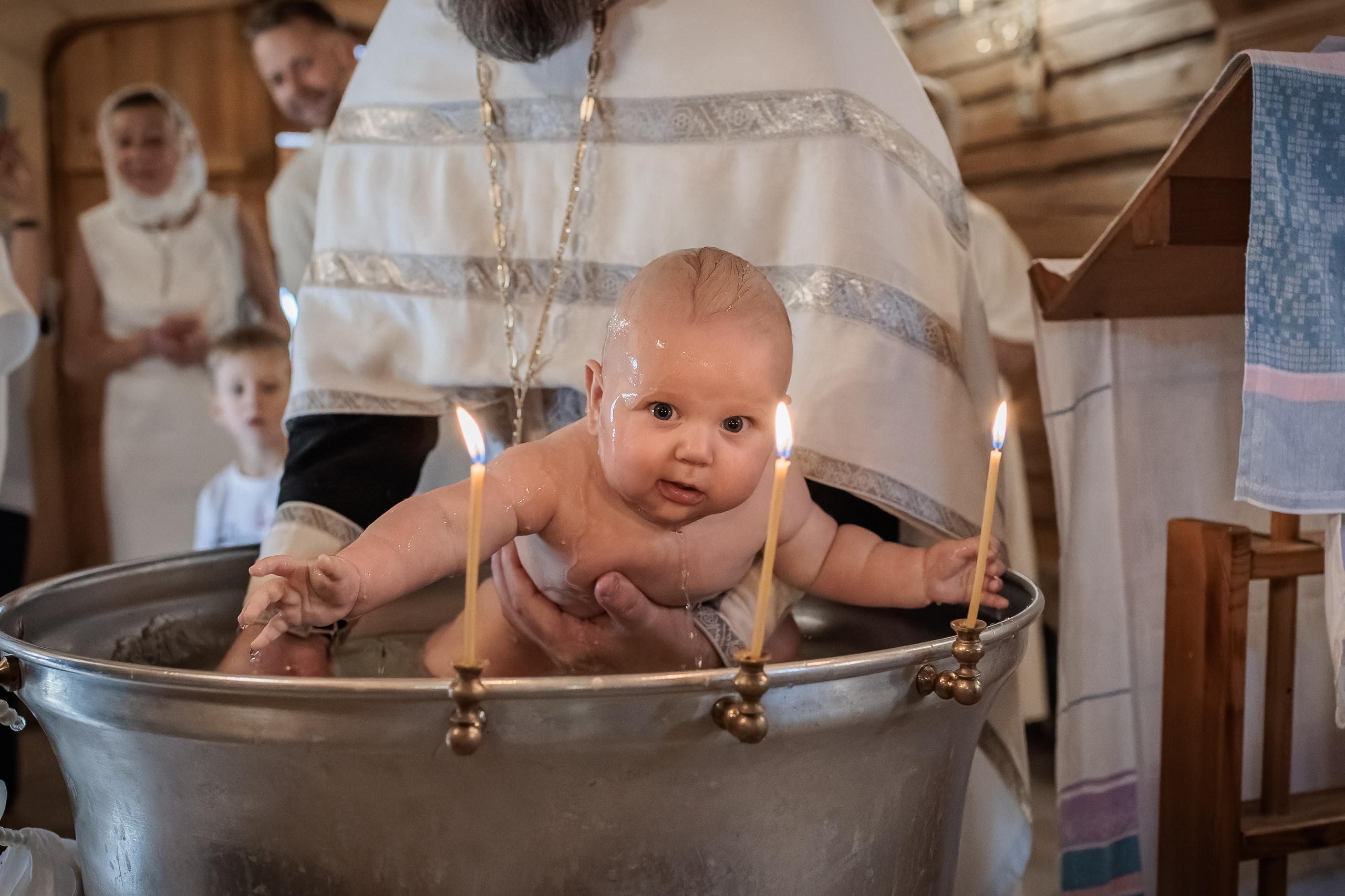 Крещение в Храме Успения Пресвятой Богородицы в Косино. Профессиональный фотограф в Москве и Мо Мария Шантарёва