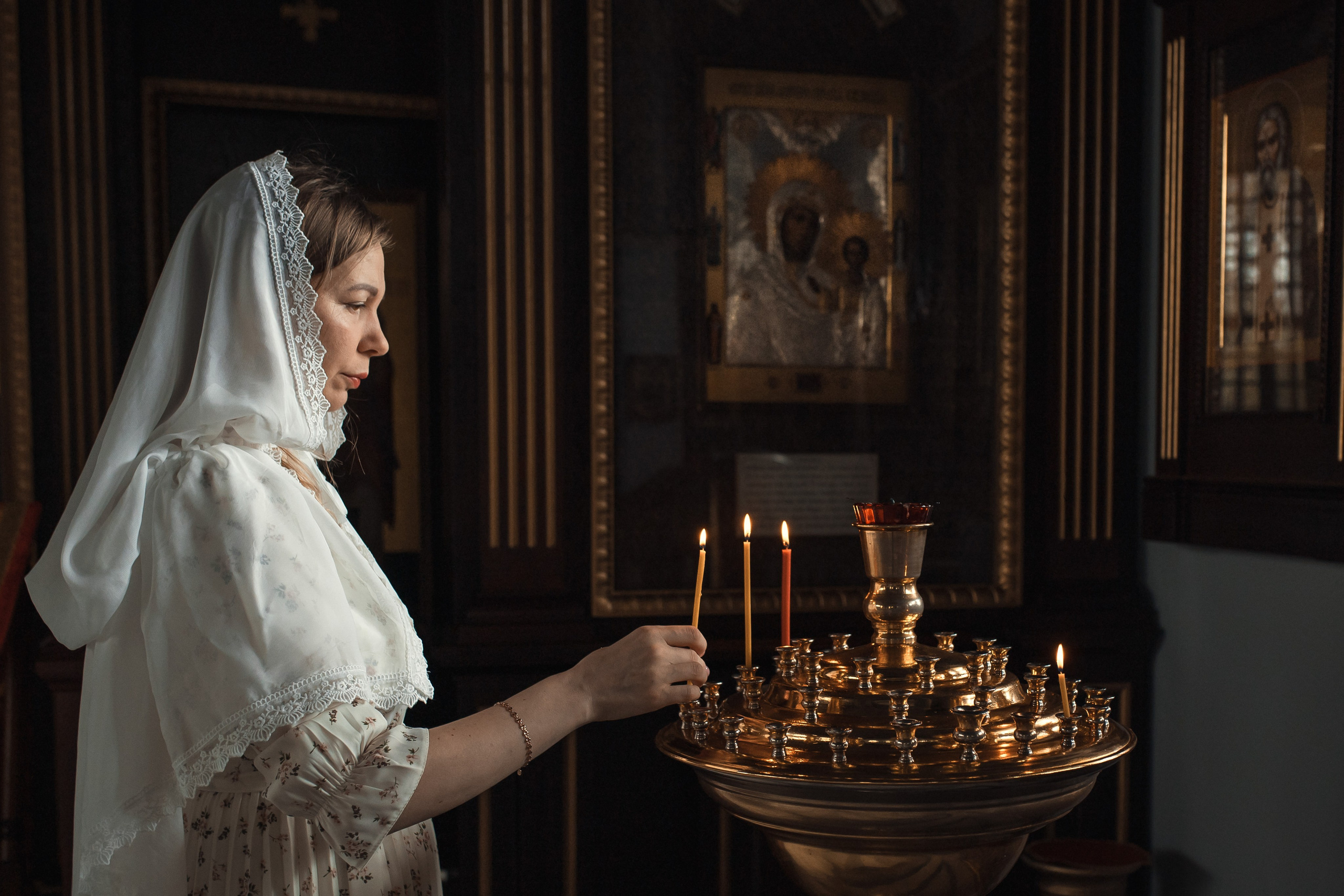 Крещение в Храме святого Иннокентия. Профессиональный фотограф в Москве и Мо Мария Шантарёва