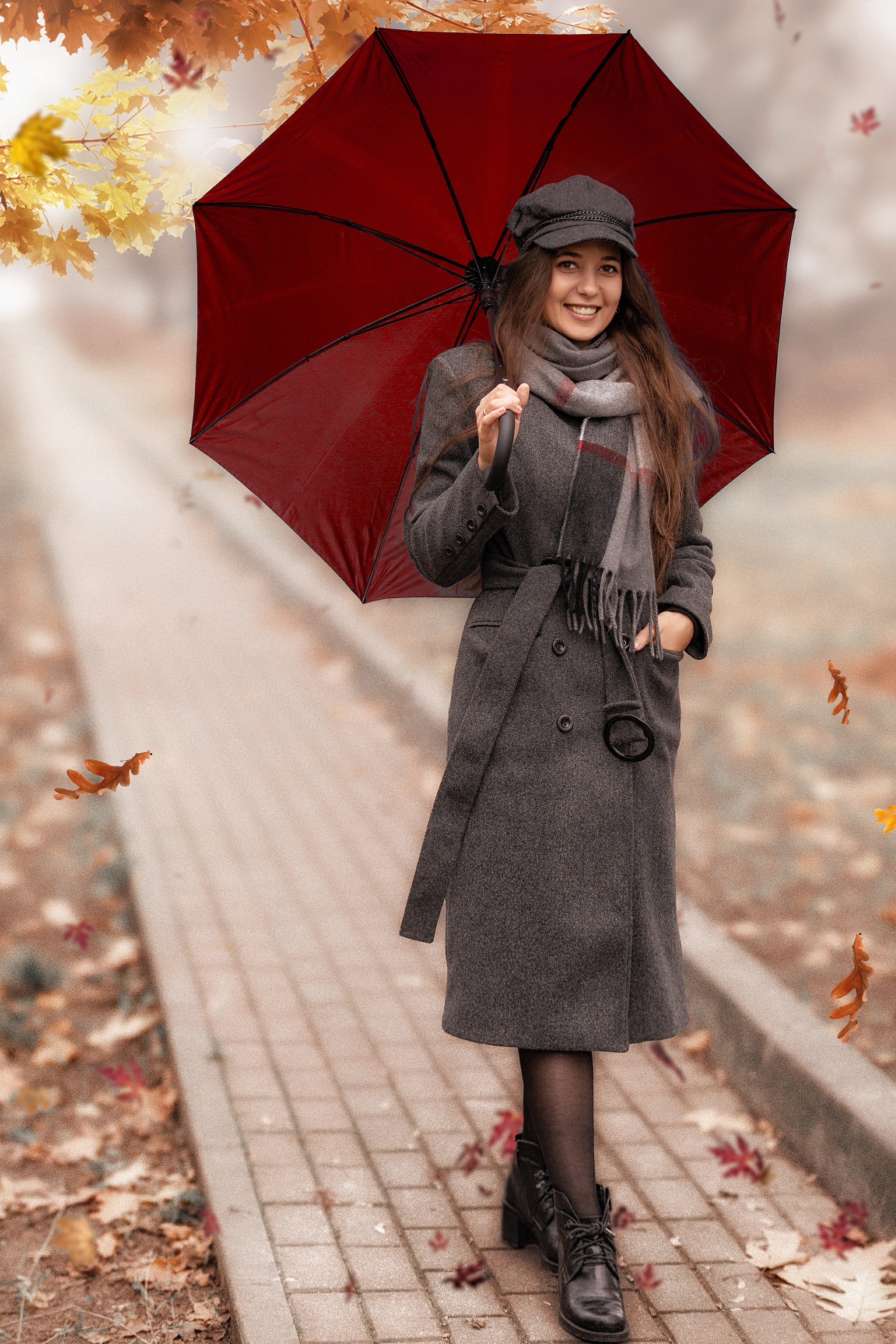 Осенняя фотосессия с девушкой в Барановичах. Свадебный фотограф в Барановичах Вячеслав Шах-Гусейнов, фотошкола