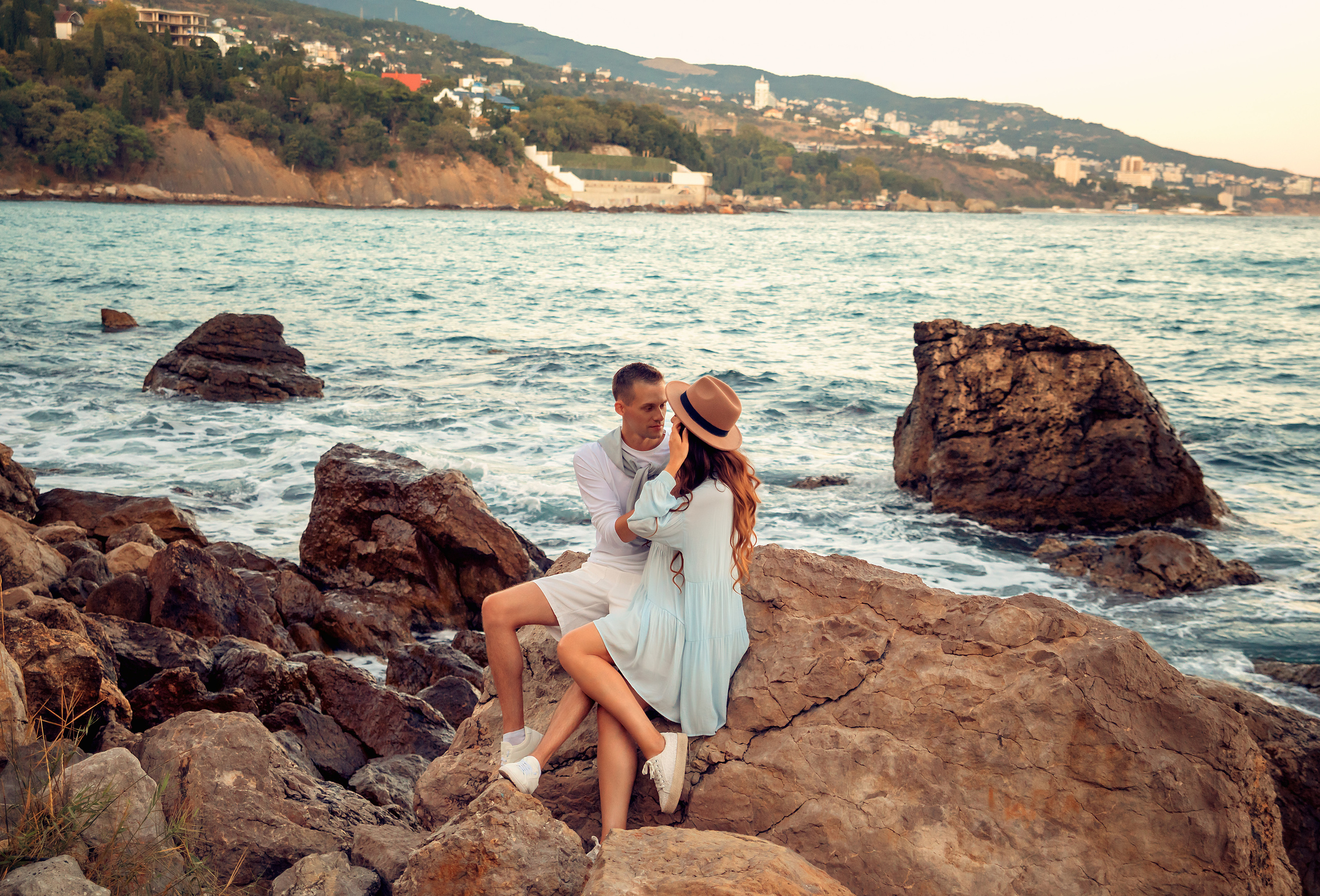 Александр и Мария сьемка в Республике Крым. Семейный и детский фотограф в Анапе Наталья Абраменко