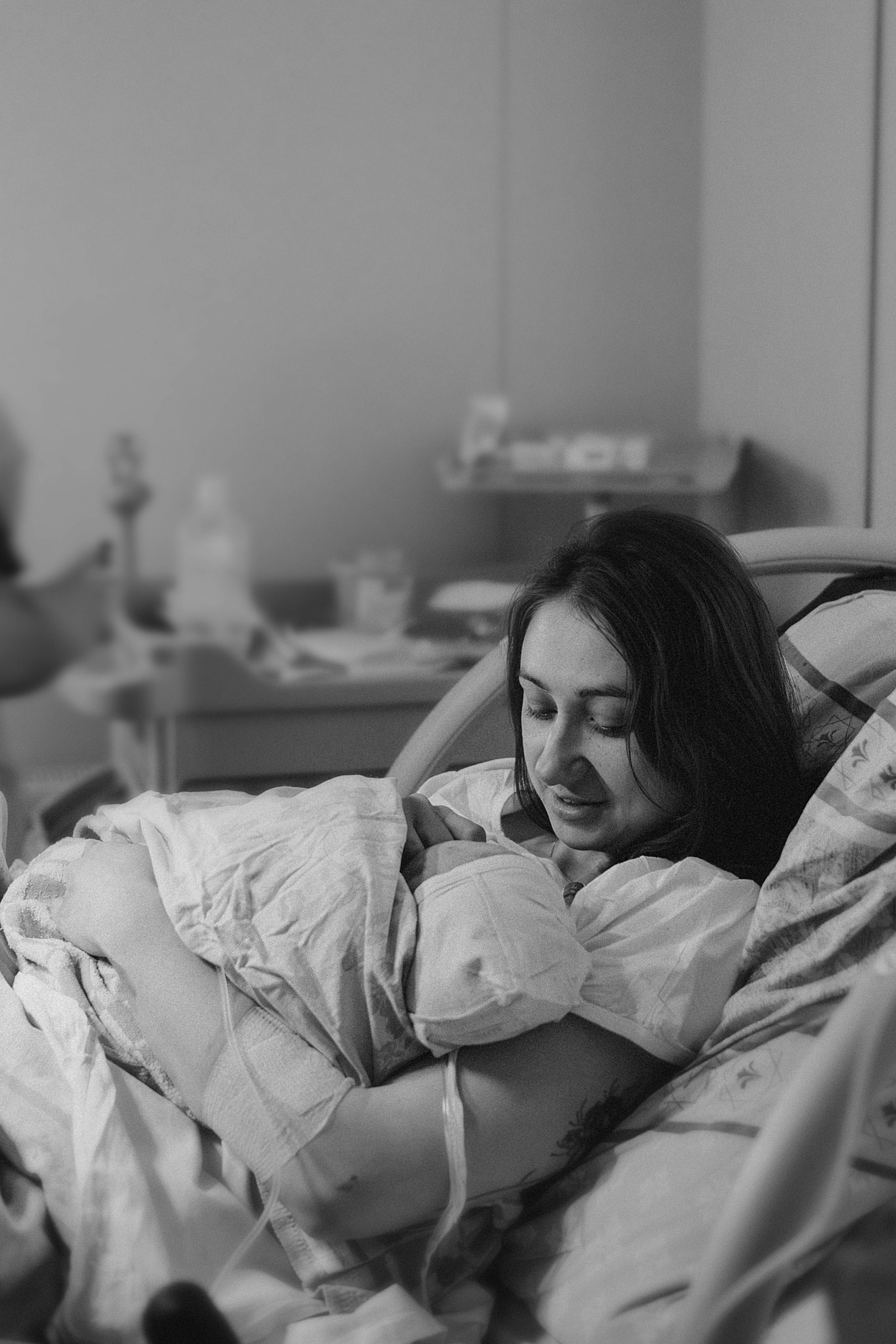 Фотосессия родов в Юдина. Фотограф новорожденных в Москве Кристина Левит