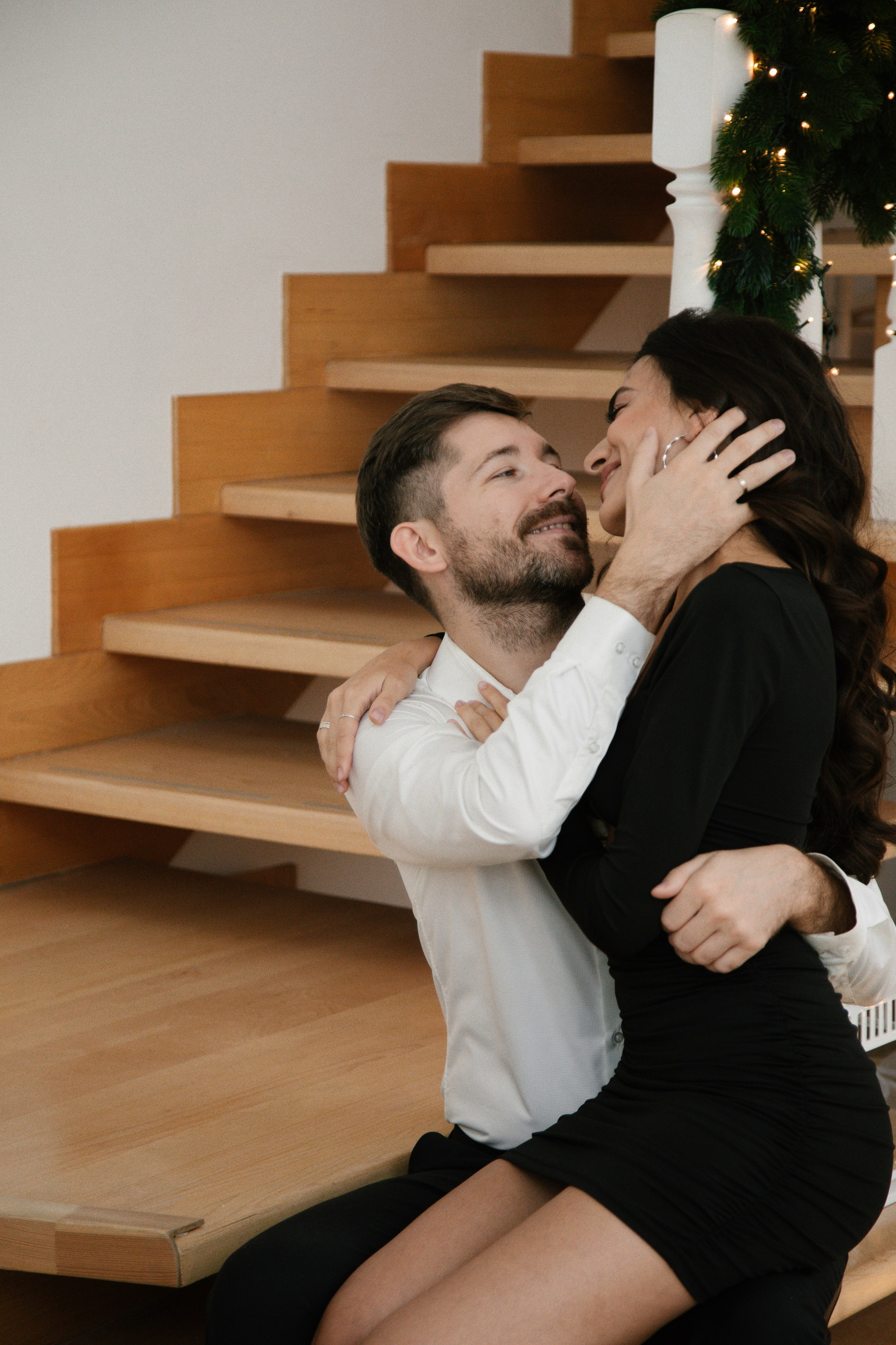 Новогодняя фотосессия для пары. Свадебный и семейный фотограф Анастасия Романова в Москве и Московской области