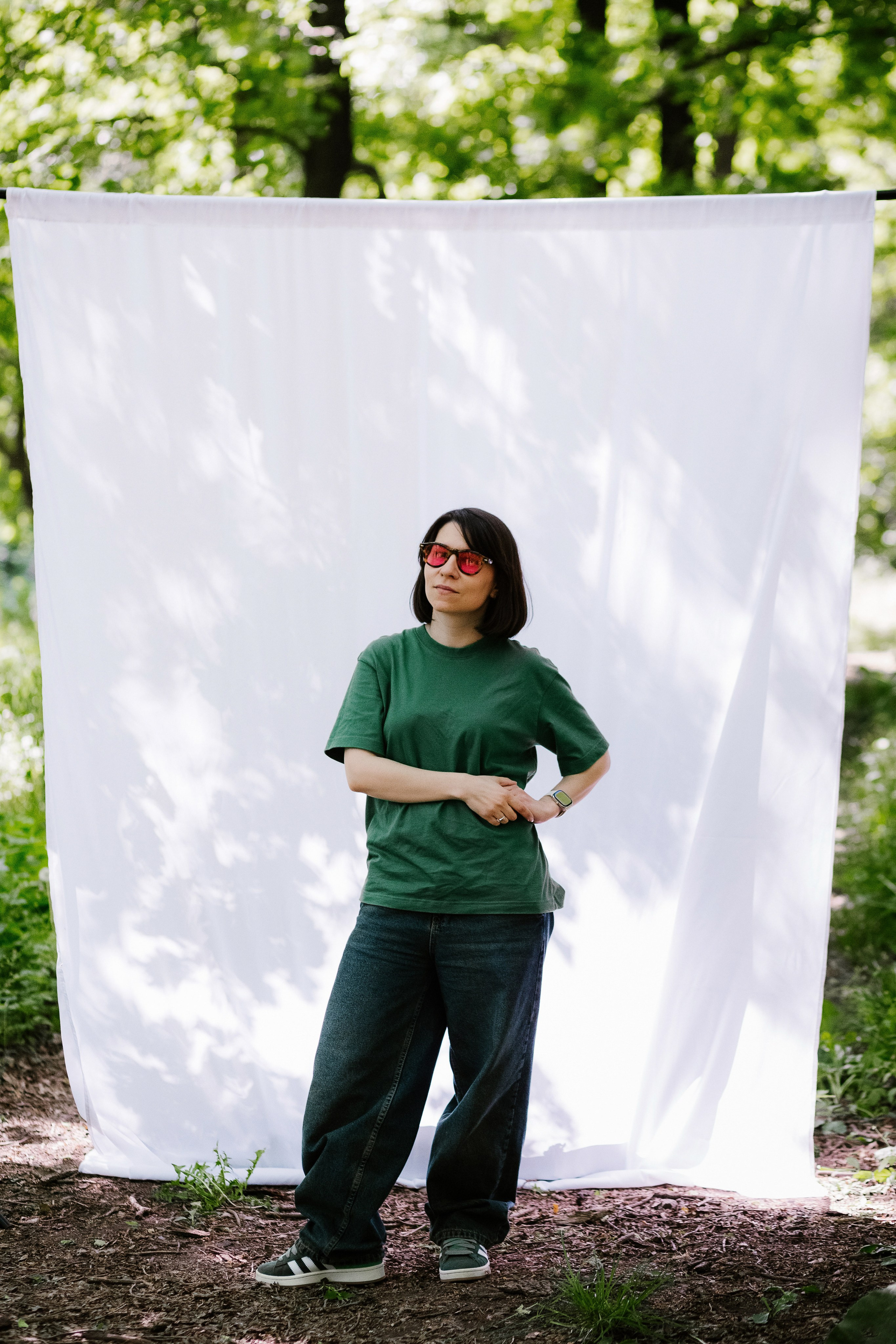 Ощущение леса в городе! Портреты на Белом Фоне в Дубках Таганрога. Свадебный и семейный фотограф в Таганроге Бакарюк Антон