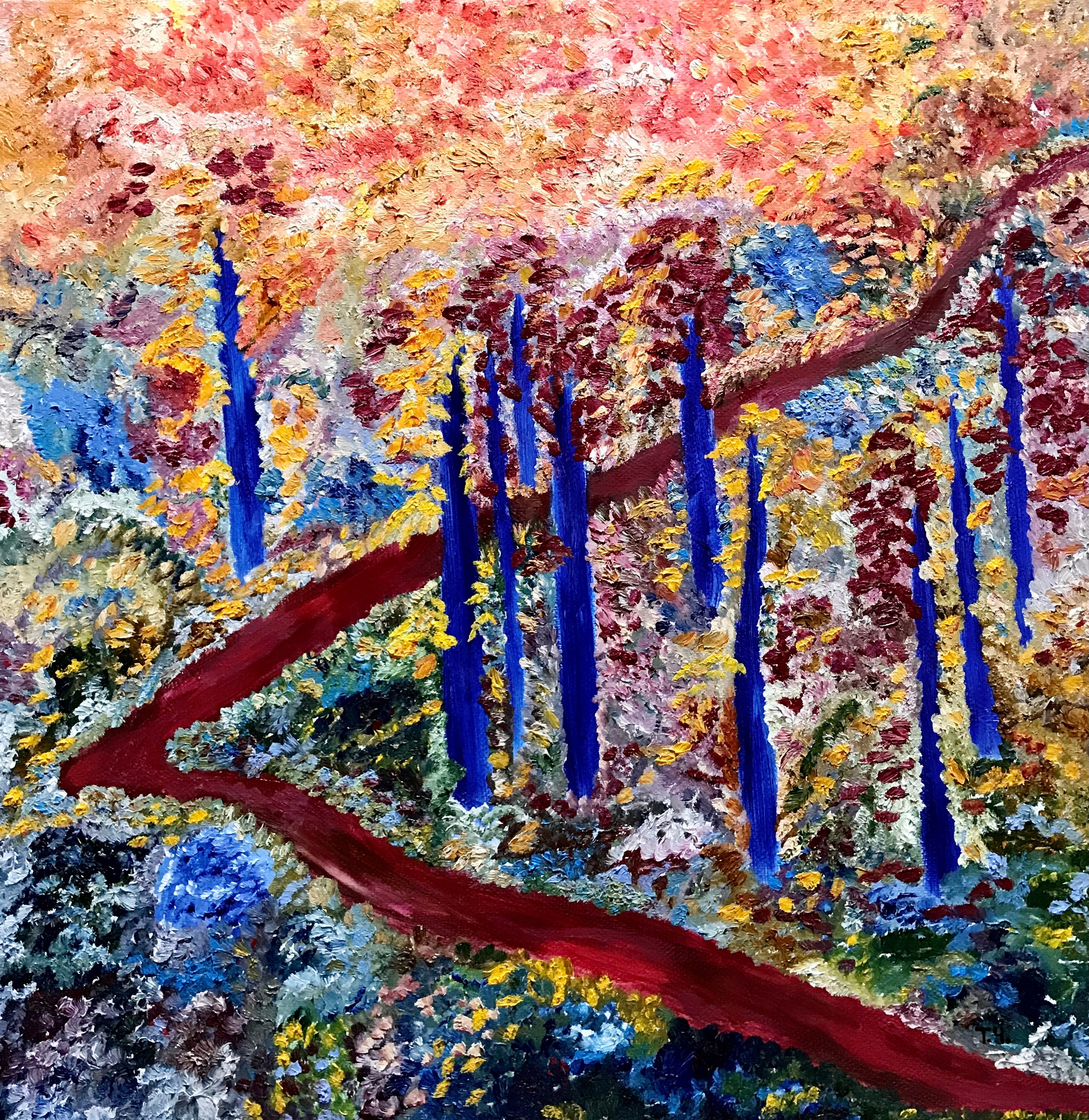 Абстракция. Фантазия. Состояние между летом и зимой. Путь.