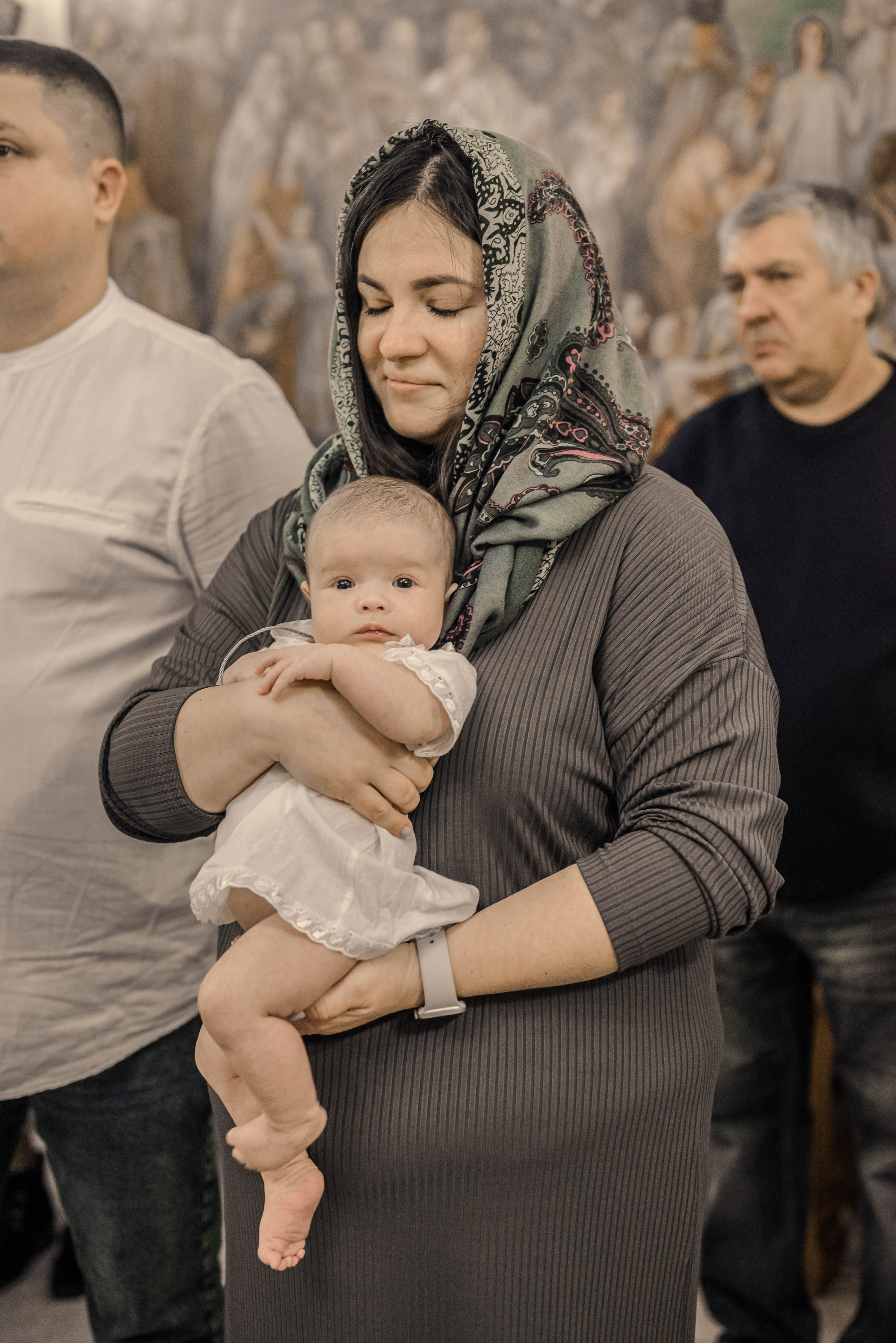 Крещение (мама Регина). Семейный и детский фотограф Москва