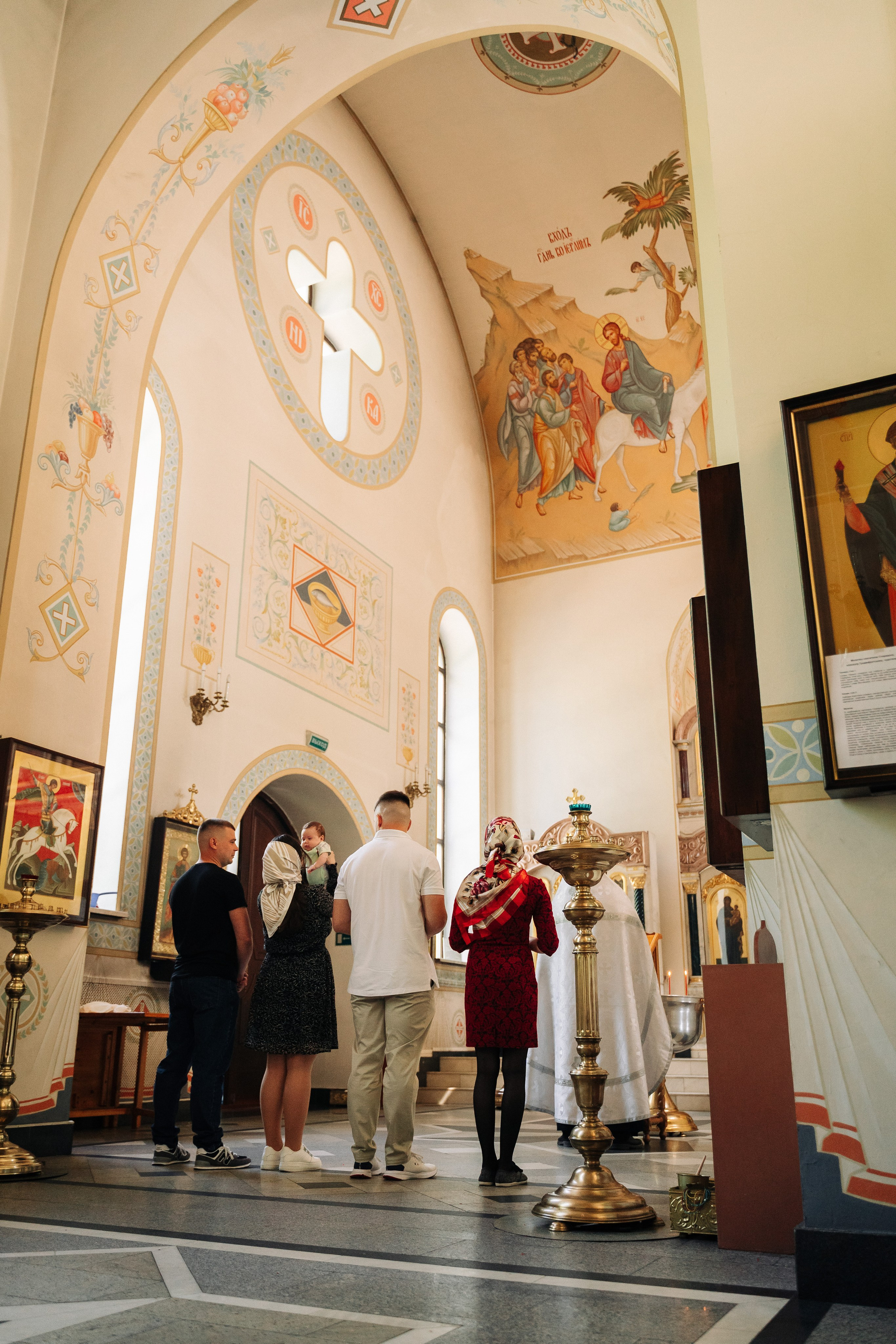 Крещение в Храме Богоявления Господня г. Химки. Свадебный и семейный фотограф в Москве и МО Геннадий Туманцев