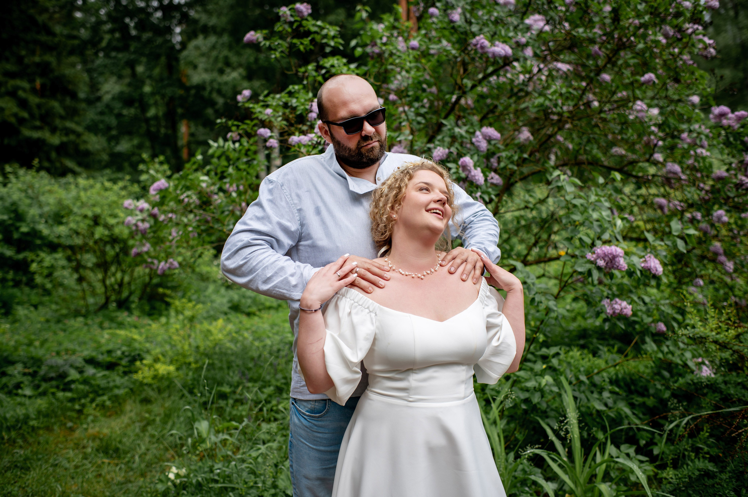 Станислав и Анастасия (нестандартная свадебная фотосессия в лесу и на Финском заливе). Портретный, семейный и свадебный фотограф в Санкт-Петербурге и в Пушкине Ширяев Денис