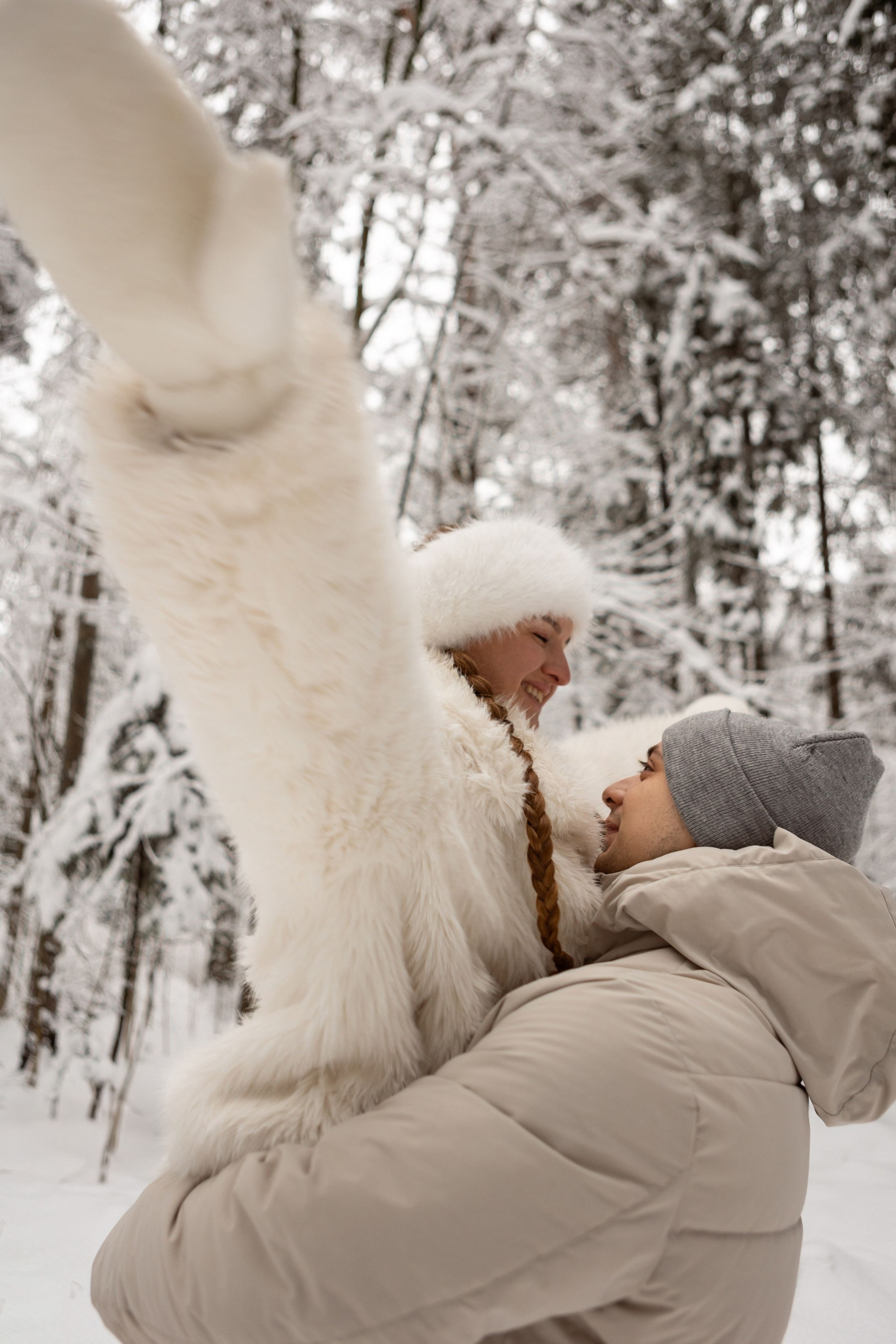 Новогодняя фотосессия с собачками в шуваловском парке. Свадебный фотограф в СПБ | Санкт-Петербурге Анастасия Рахимгулова