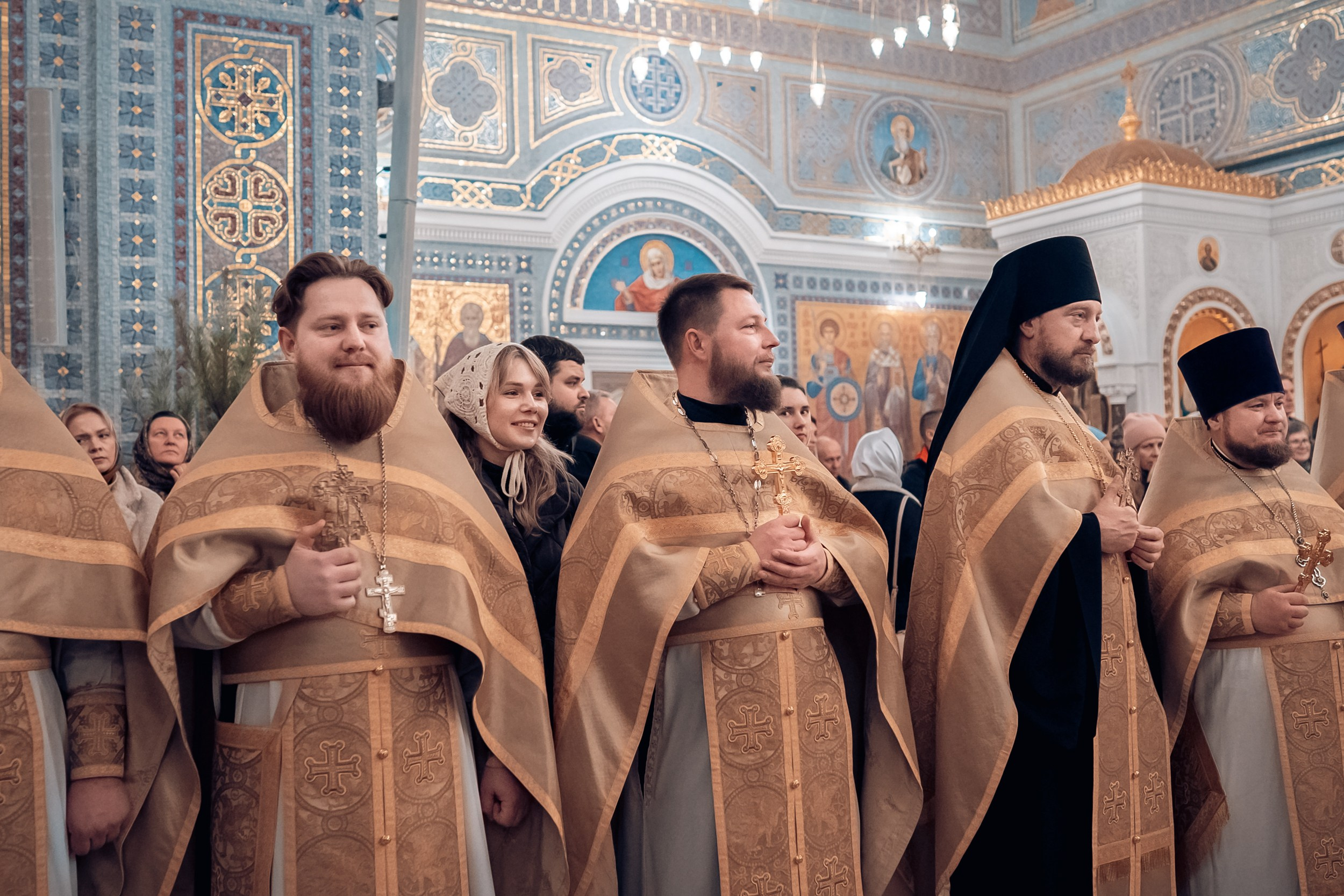 Божественная Литургия в новогоднюю ночь 2025 г, Херсонес Севастополь. Церковный фотограф Севастополь