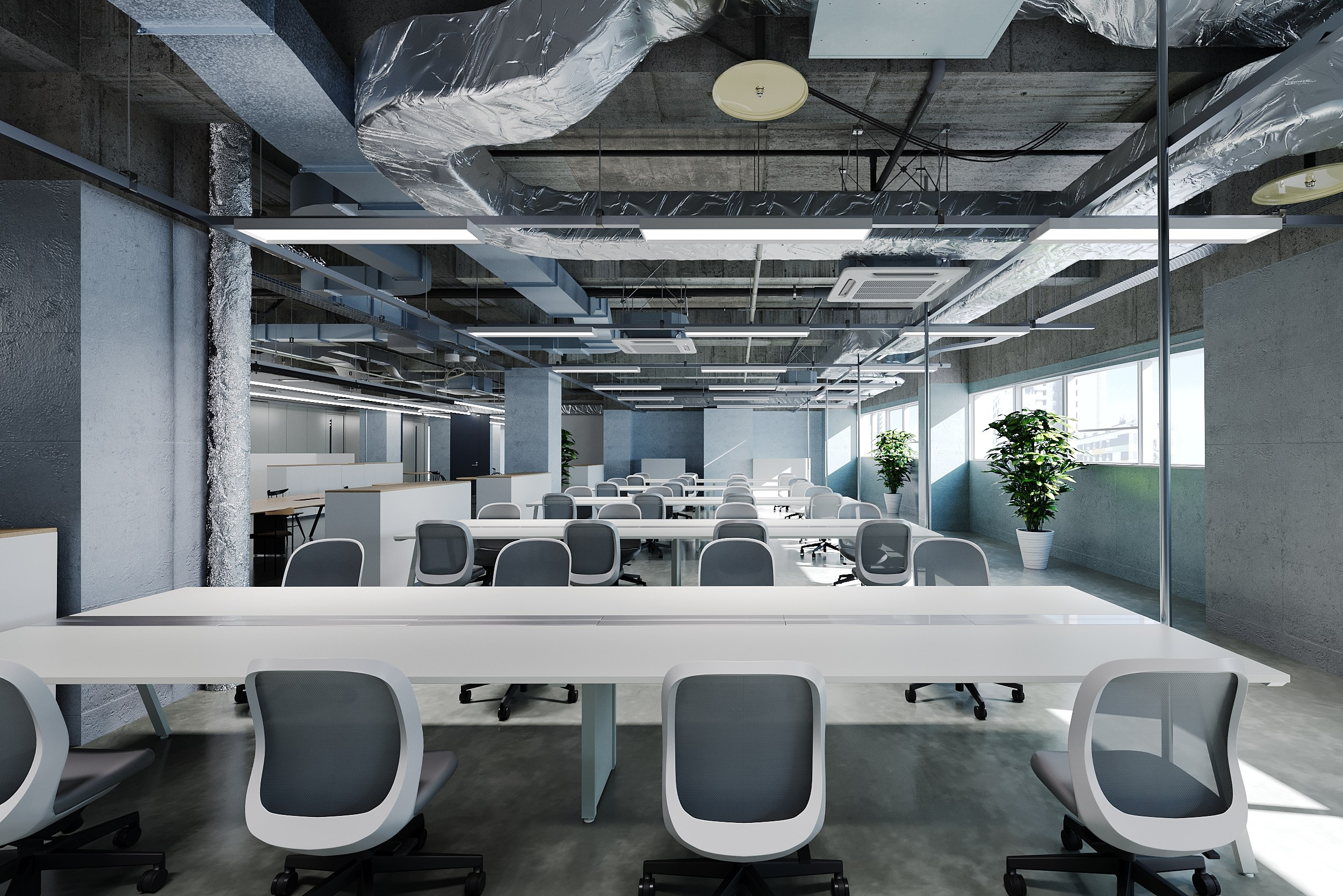 Офис. 3D визуализация