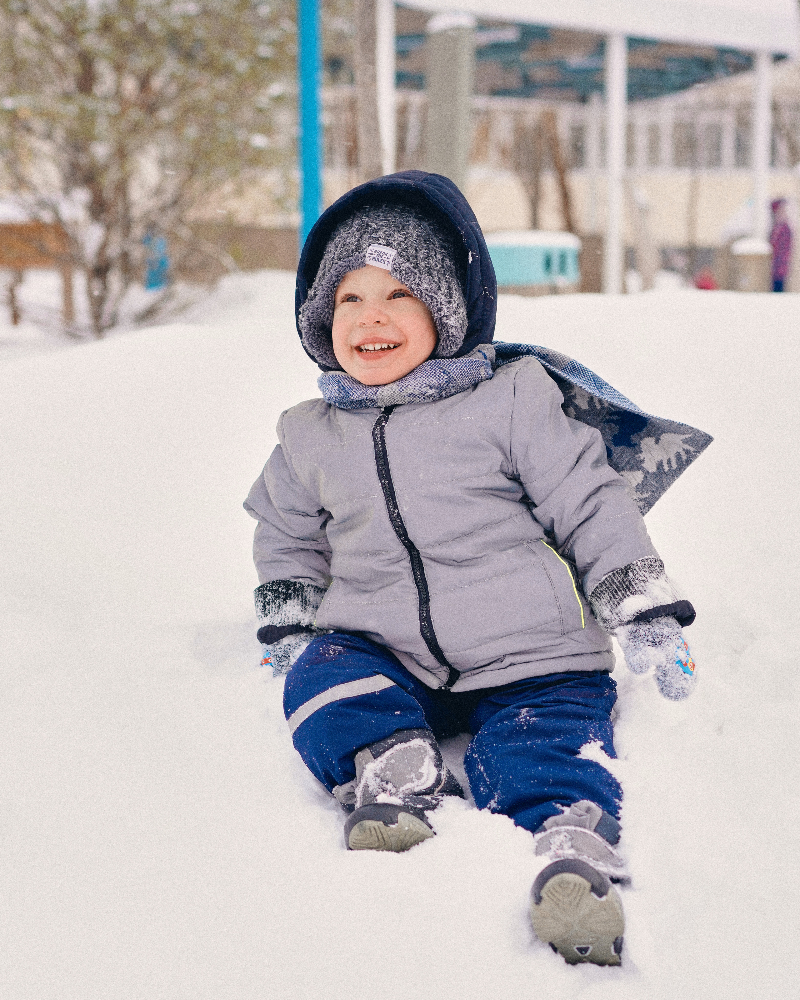Непоседа Назар — съемка на улице. Фотограф Казань