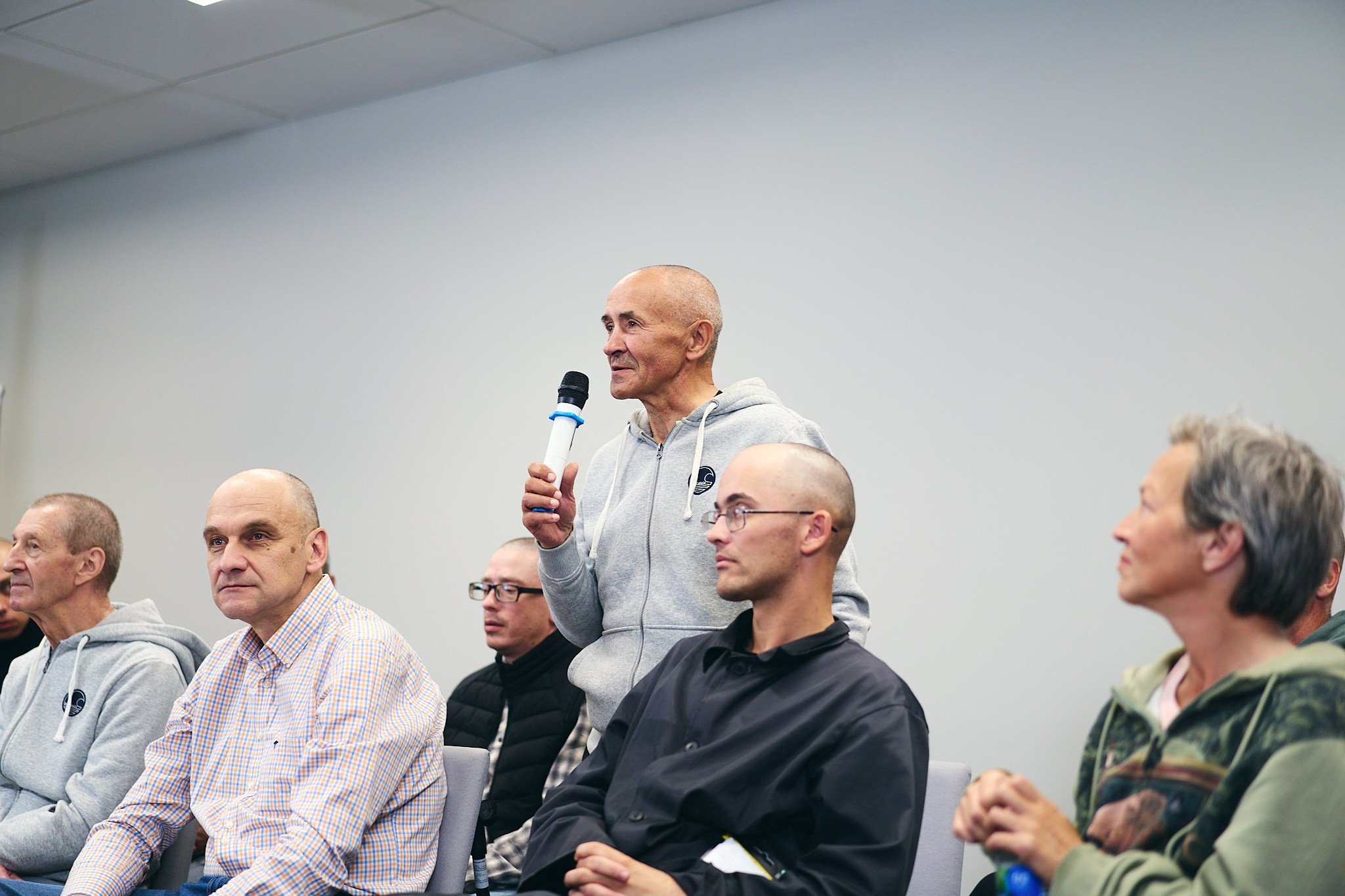 Press conference with Sviatlana Tsikhanouskaya and released political prisoners. Photographer in Vilnius