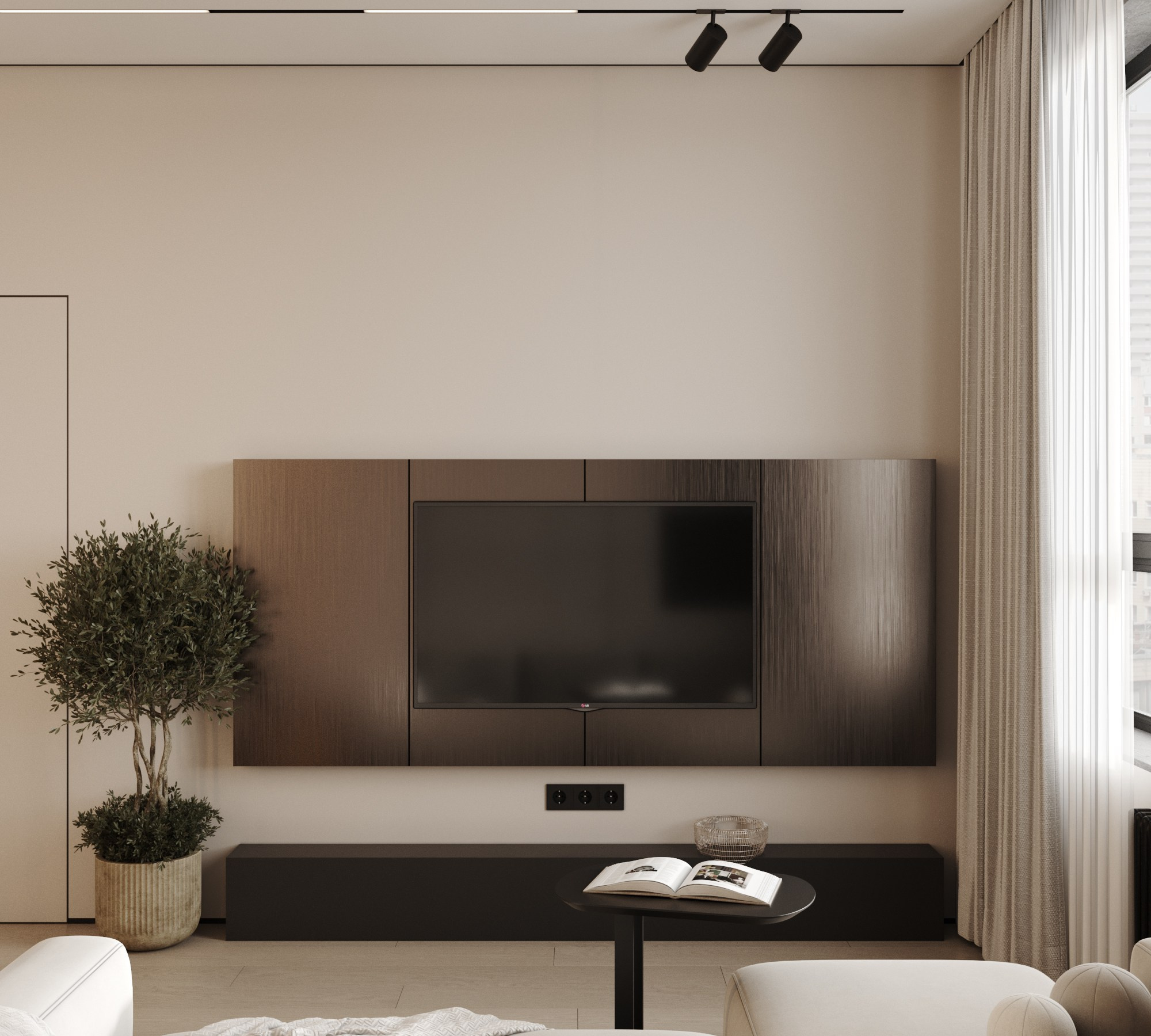 Квартира 40 м². Интерьерная 3D Визуализация