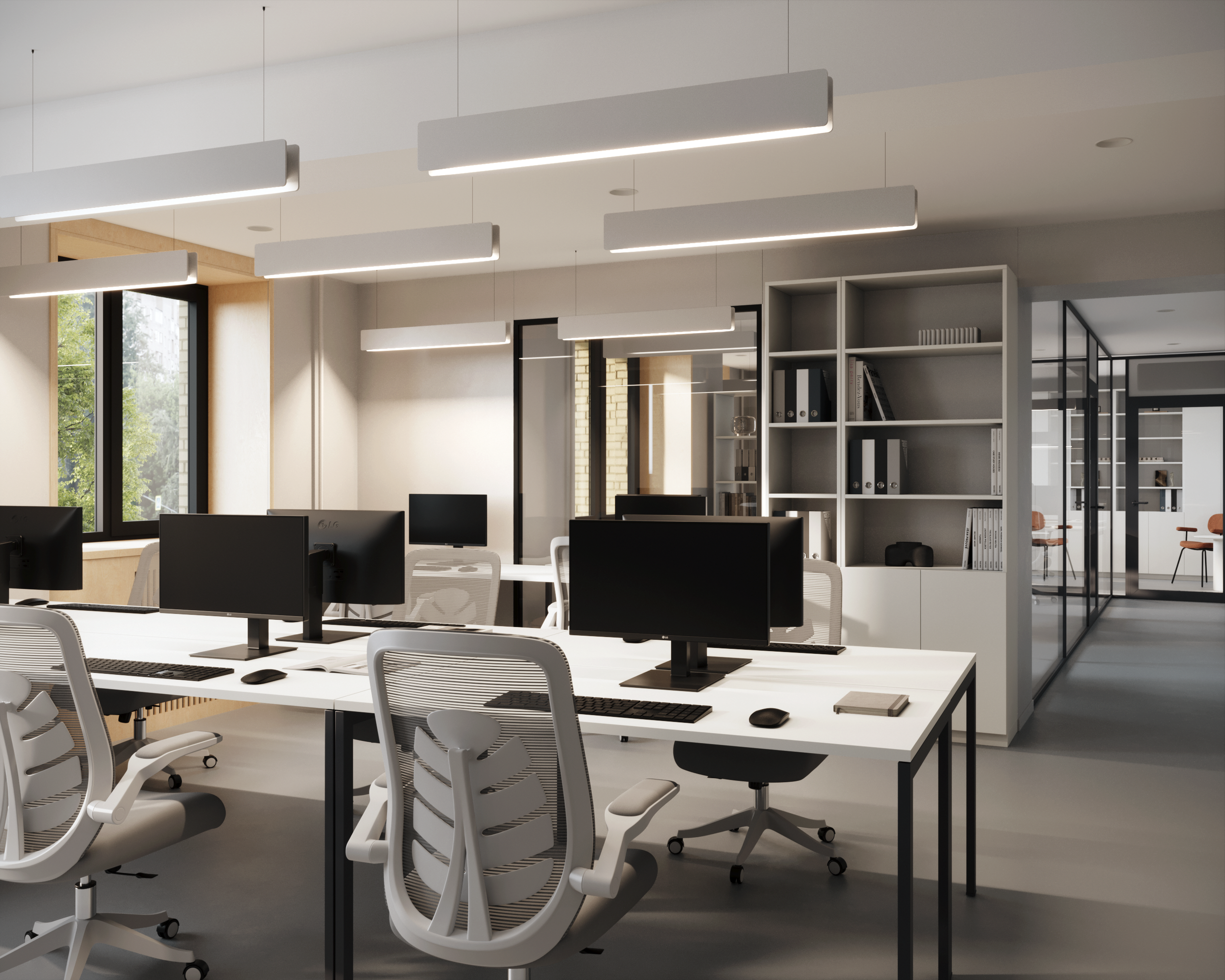 Office interior design. Cg artist Shchapov Dmitry