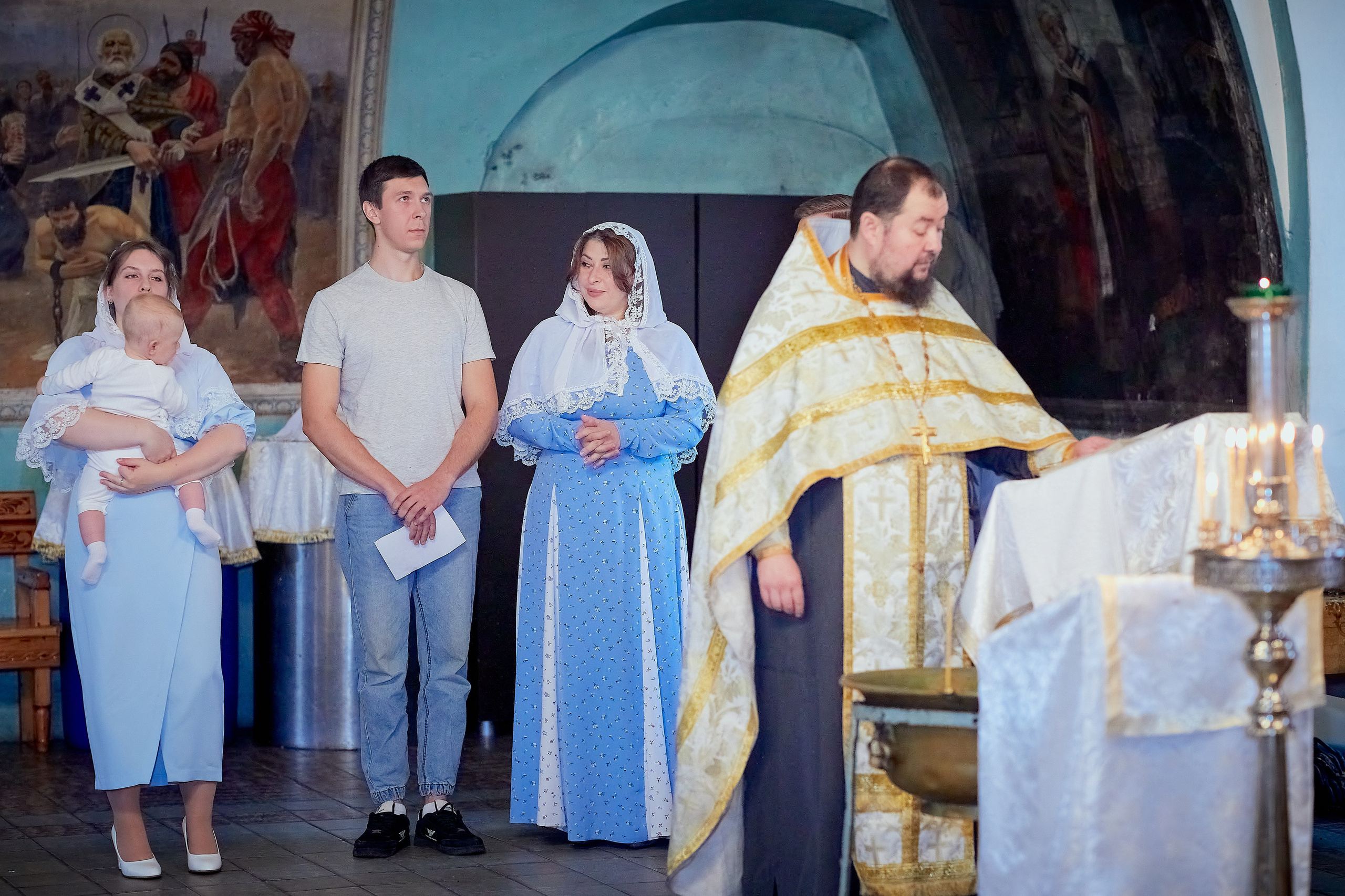 Крещение Егорушки. Семейный и детский фотограф в Ярославле Юлия Галашина