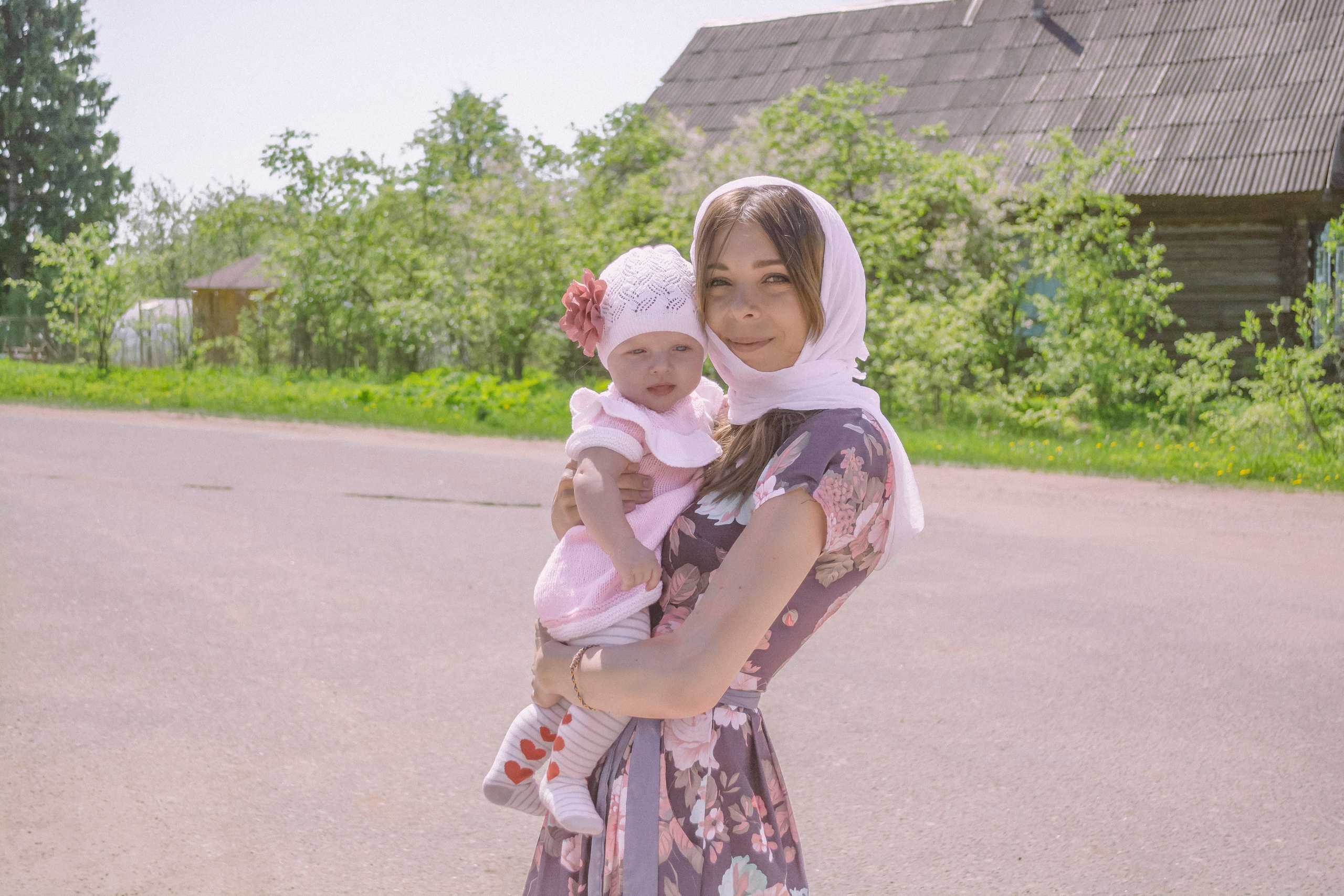 Крещение Василисы в храме Николая Чудотворца в д. Старый погост. Фотограф Евгений Егоров