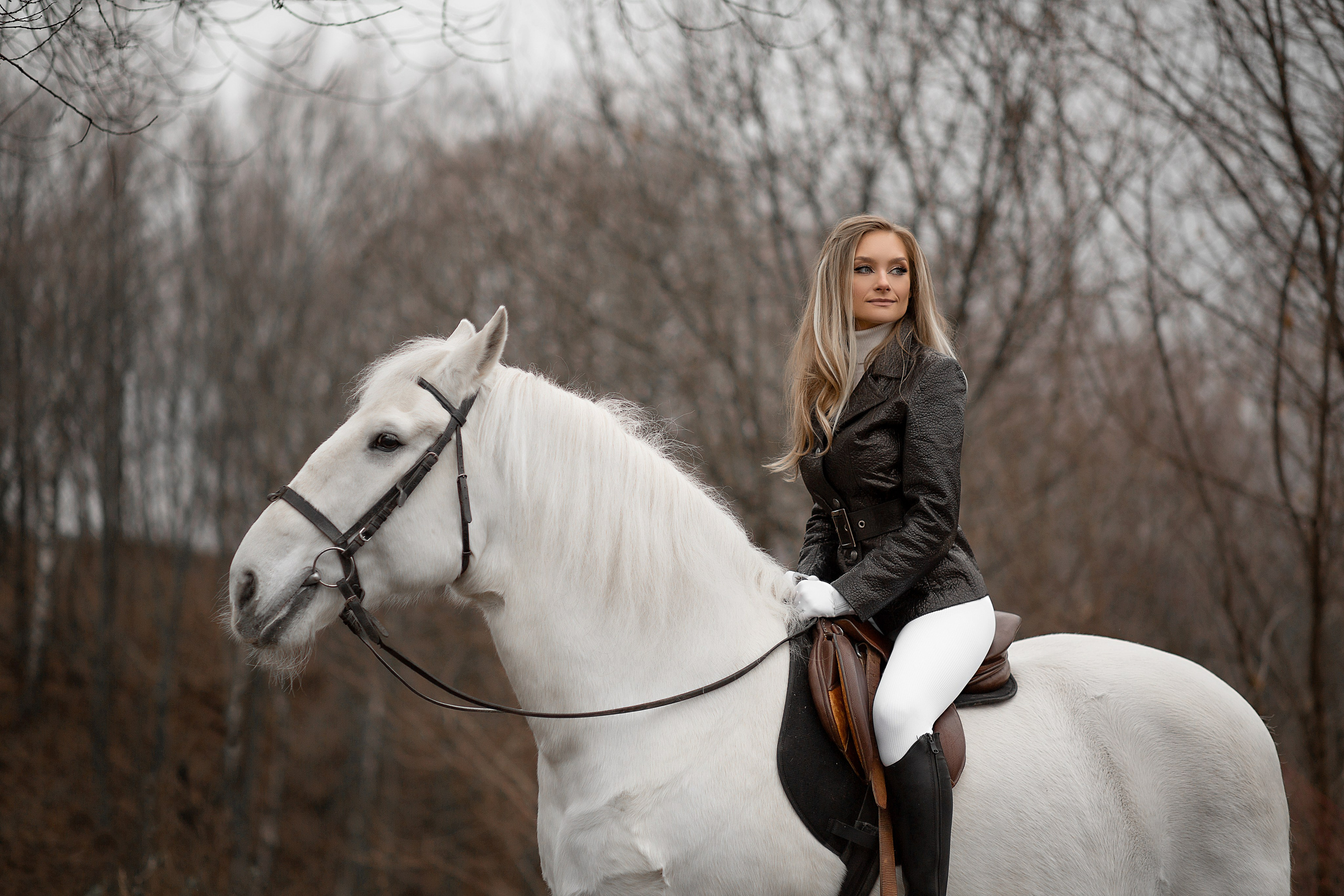 Галина и Воробей. Фотосессия с лошадьми в Нижнем Новгороде