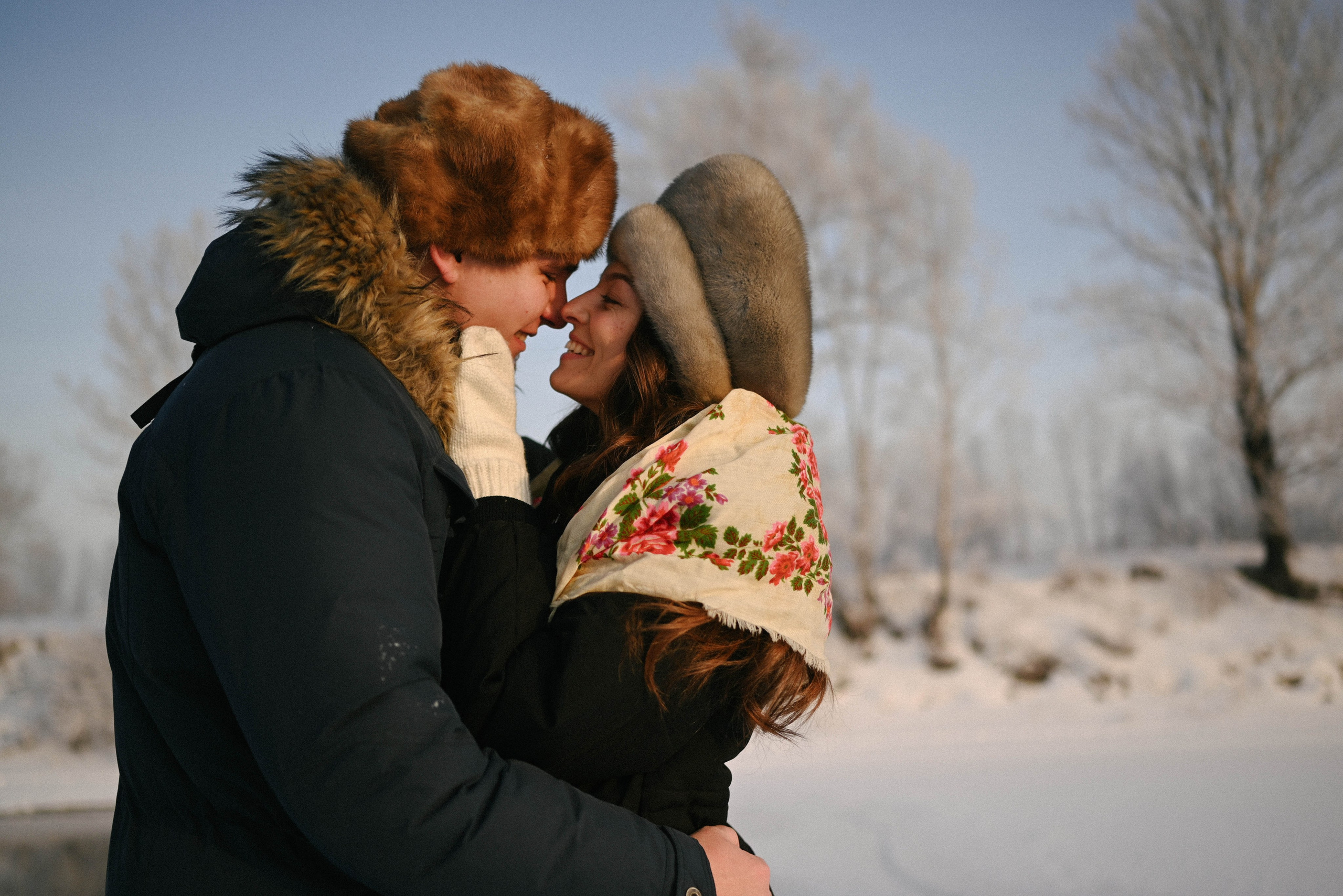Катя и Саша. Морозное LoveStory. Фотограф Красноярск Базуев Марк