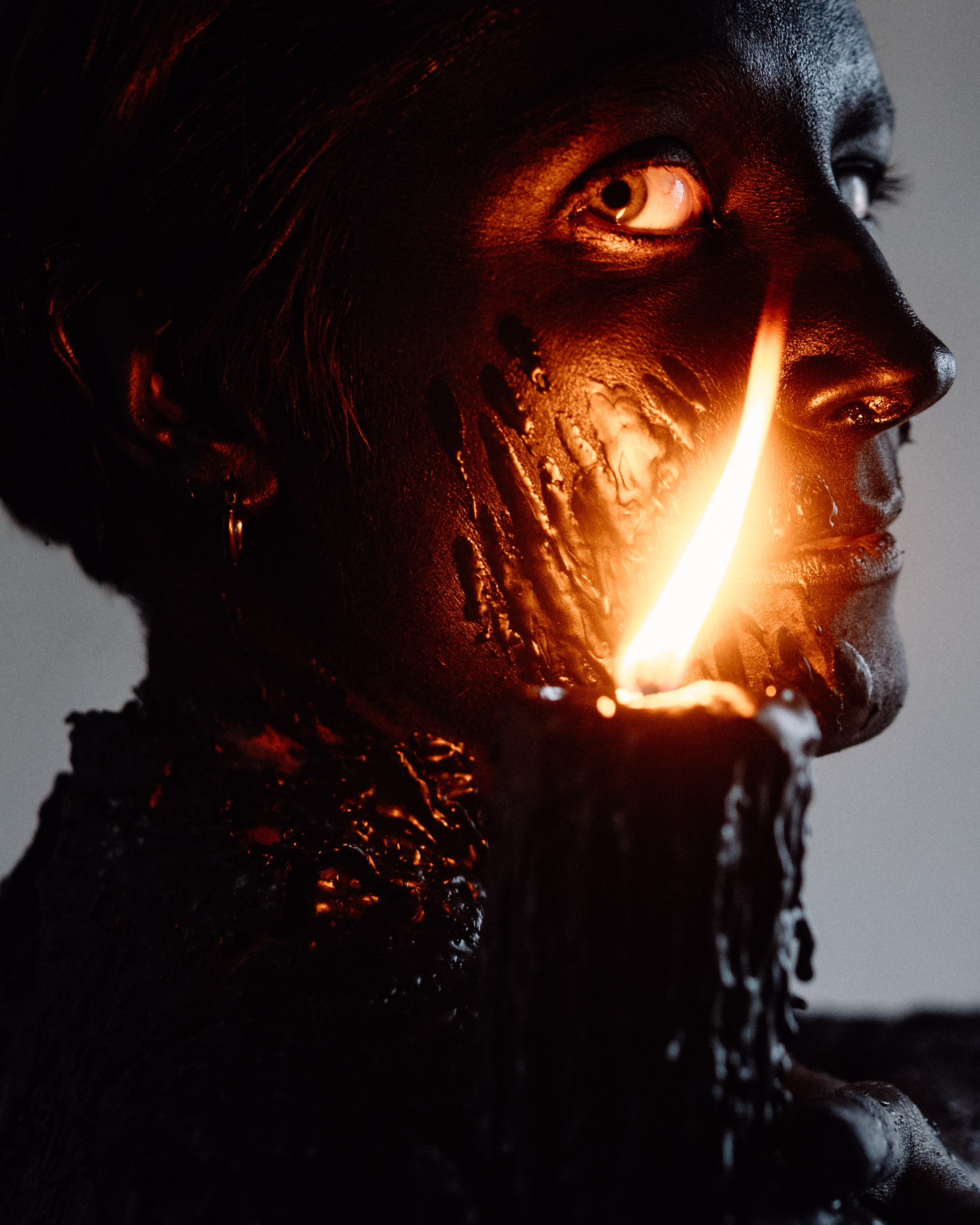 Съёмка со свечами ваксплей. Фотоведьма Дарья Нечинская