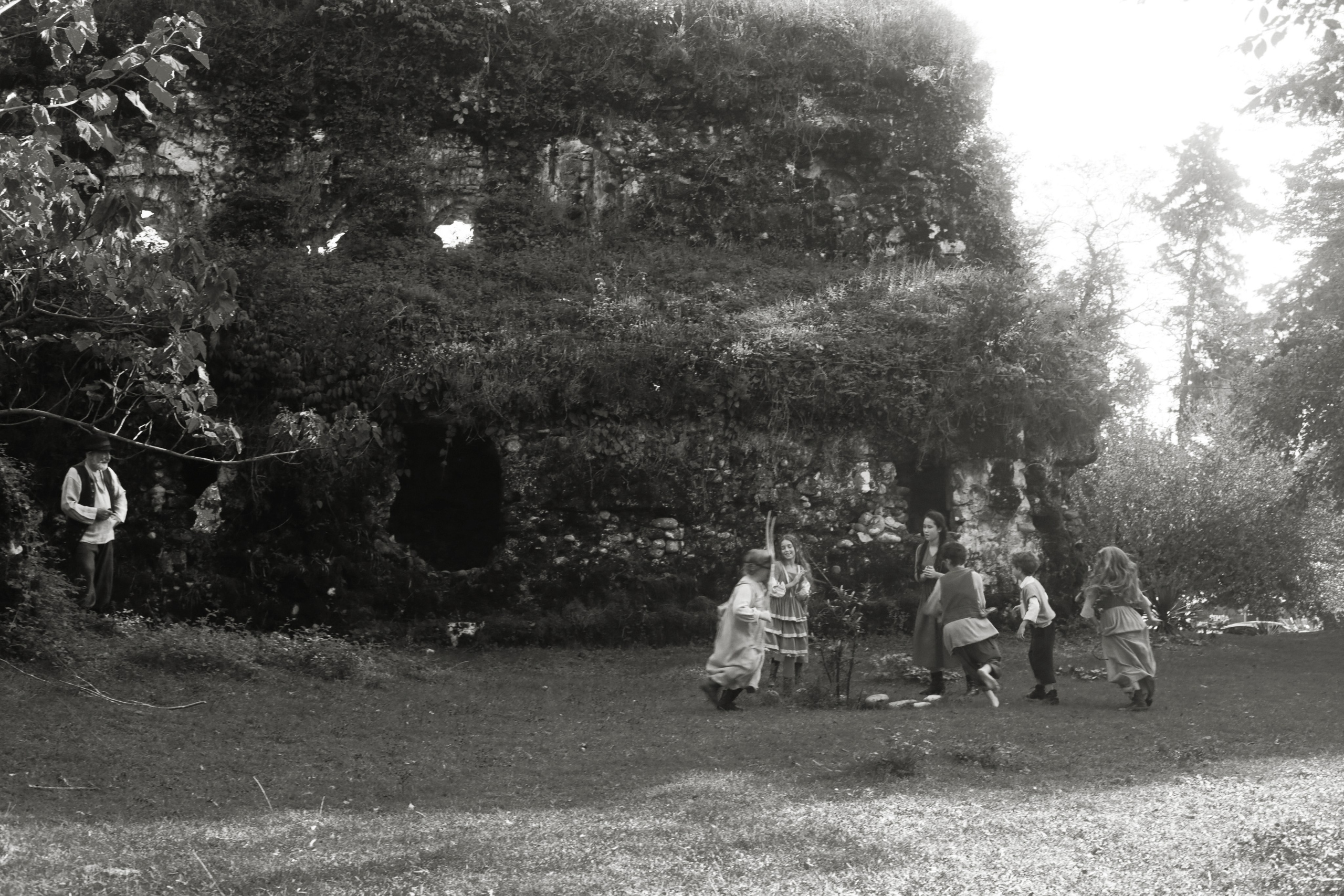 Кинематографическая съемка. Старик и дети. Ekaterina Beridze