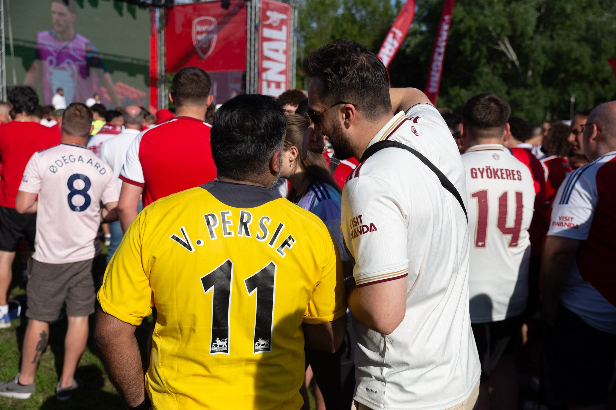 UEFA Champions League Final. Arsenal vs PSG. Budapest 2026. Arsenal Fan Zone. Photographer in Budapest  — Yura Knyazev