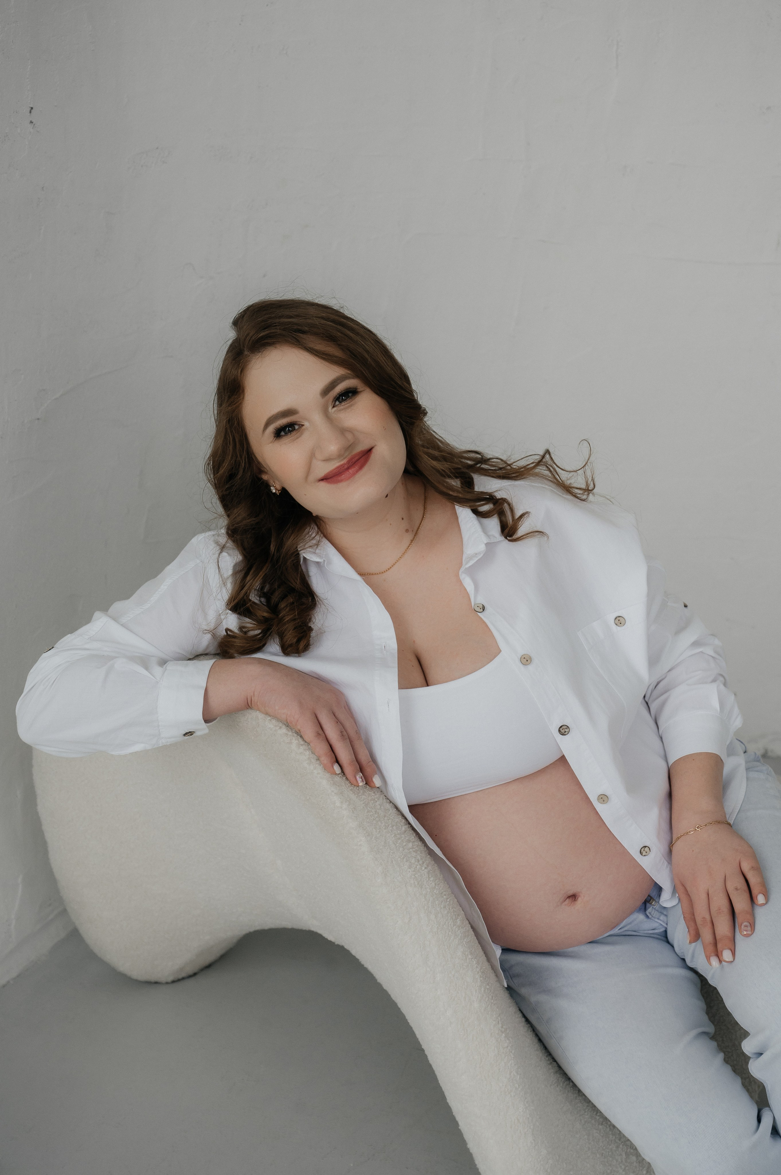 Оля и Никита в ожидании малыша. Фотограф Мария Строгонова