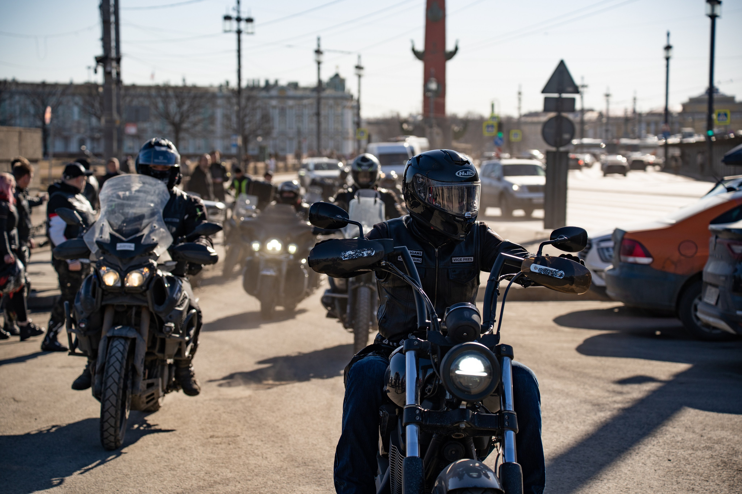 Весенний прохват мотоклуба Normans Riders MC. Концертный и репортажный фотограф в Санкт-Петербурге Слава Пахомов