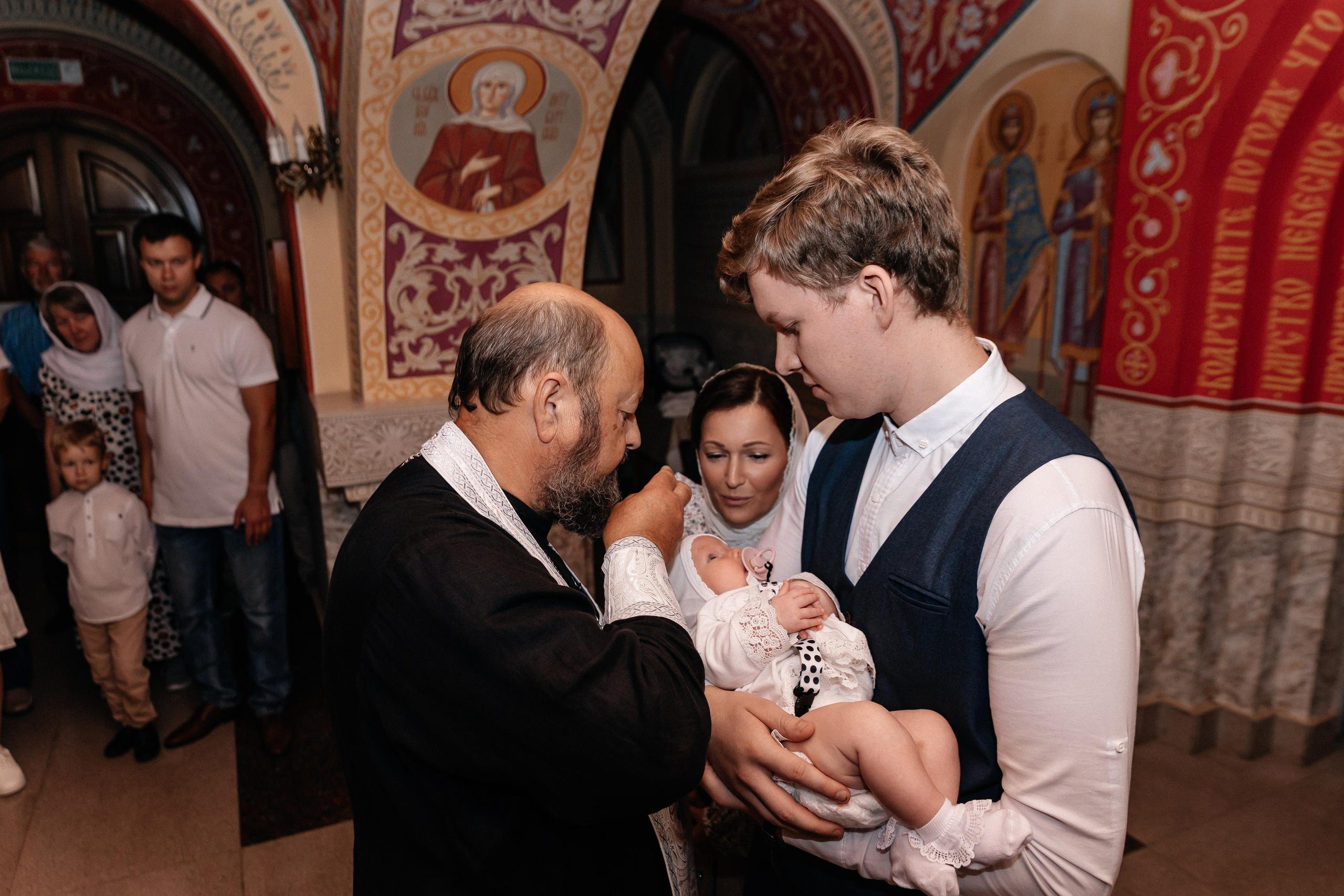 Крещение Саши. Семейный фотограф Минск Усова Ольга