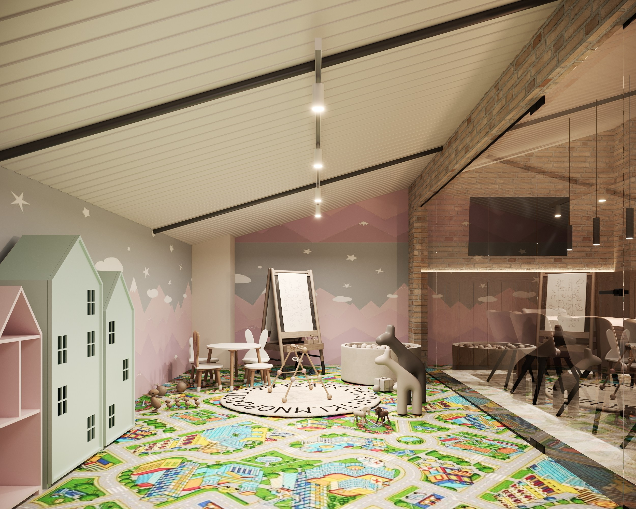 Дизайн кафе на мансардном этаже Ноябрьск. Архитектор-дизайнер в Казани