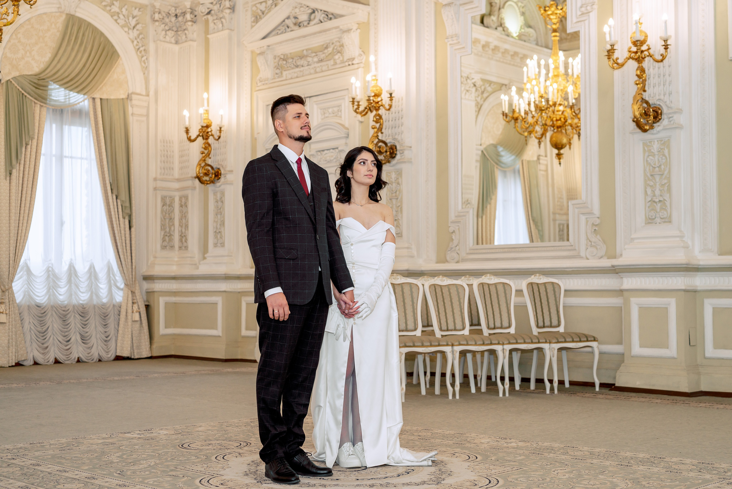 Камерная свадьба в Первом Дворце Бракосочетания №1 на Английской набережной Яны и Евгения. Портретный, семейный и свадебный фотограф в Санкт-Петербурге и в Пушкине Ширяев Денис