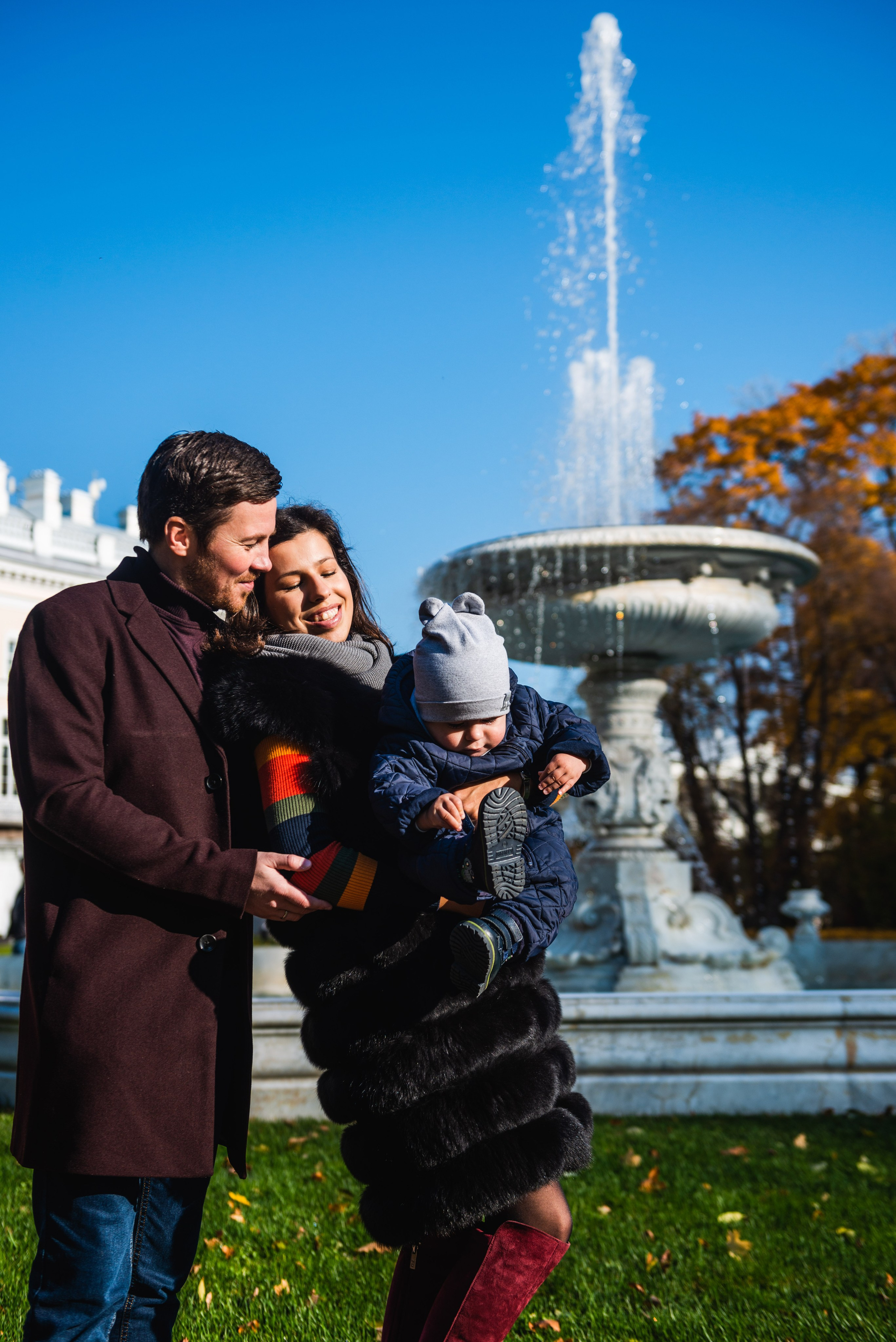 Егор, Валерия и Андрей осенняя прогулка. Портретный, семейный и свадебный фотограф в Санкт-Петербурге и в Пушкине Ширяев Денис